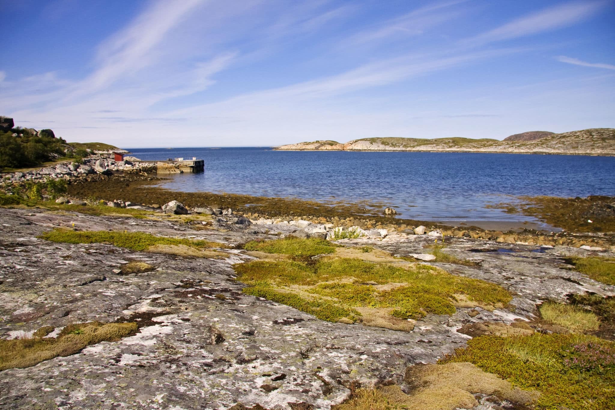 Wonderful view of a fjord in Trondheim, Norway.