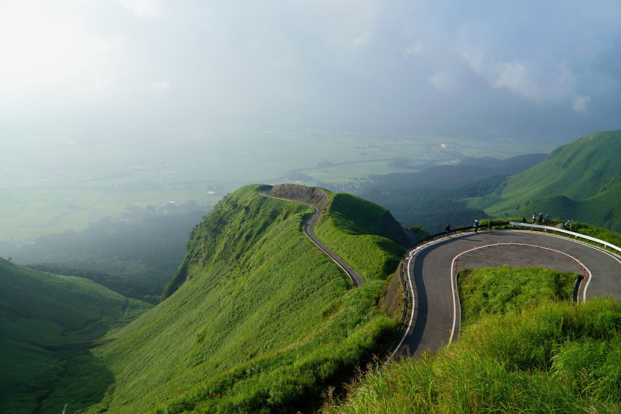 Laputa road before the collapse in the Kumamoto earthquake, Kumamoto Aso's Laputa Road
