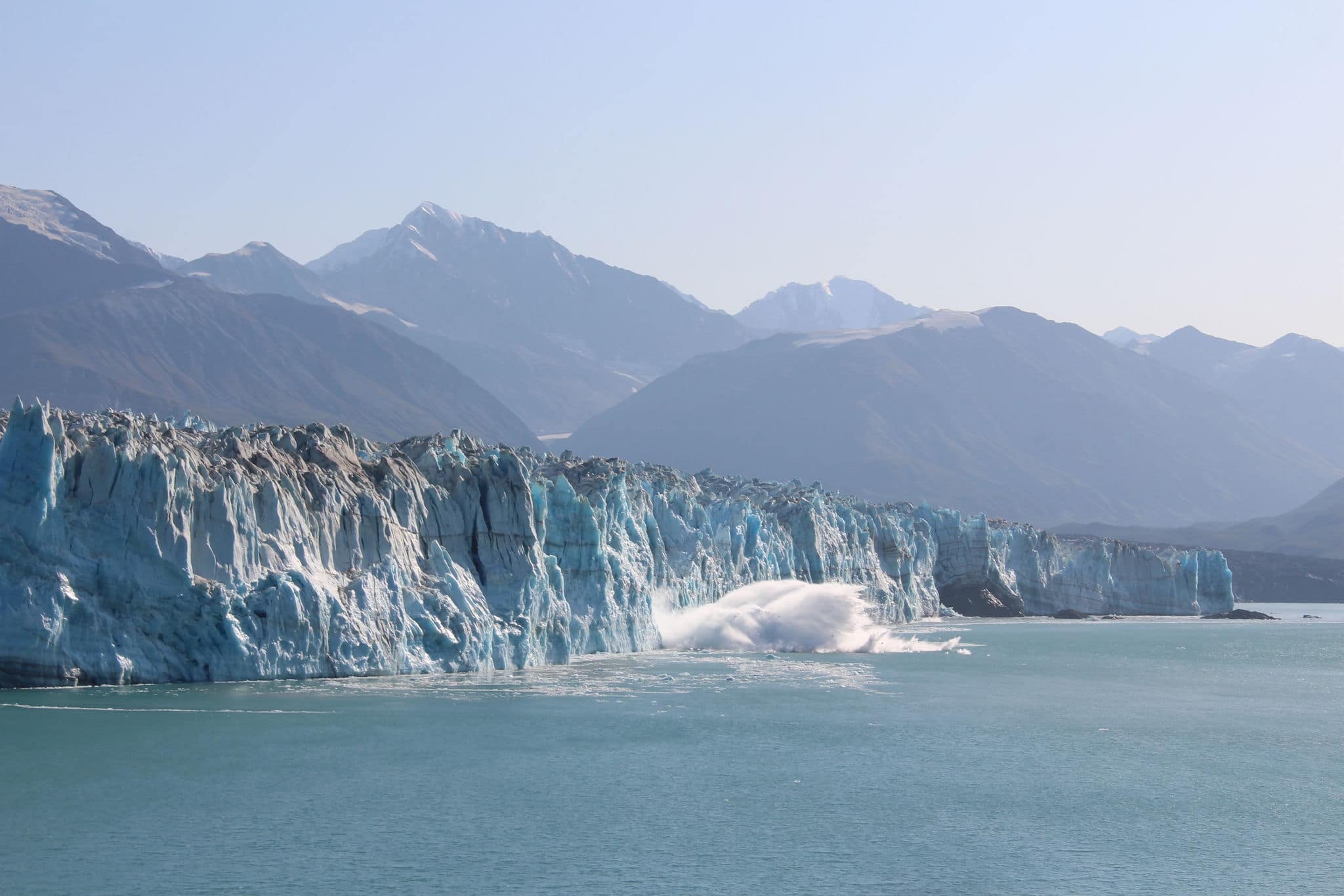 Hubbard Glacier in Alaska. Landscape.