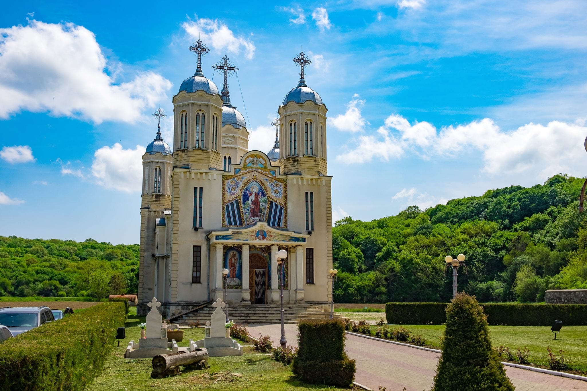 Dobrogea, Constanta,Romania, Mai 2017: Saint Andrew Monastery in the souther Dobrogea