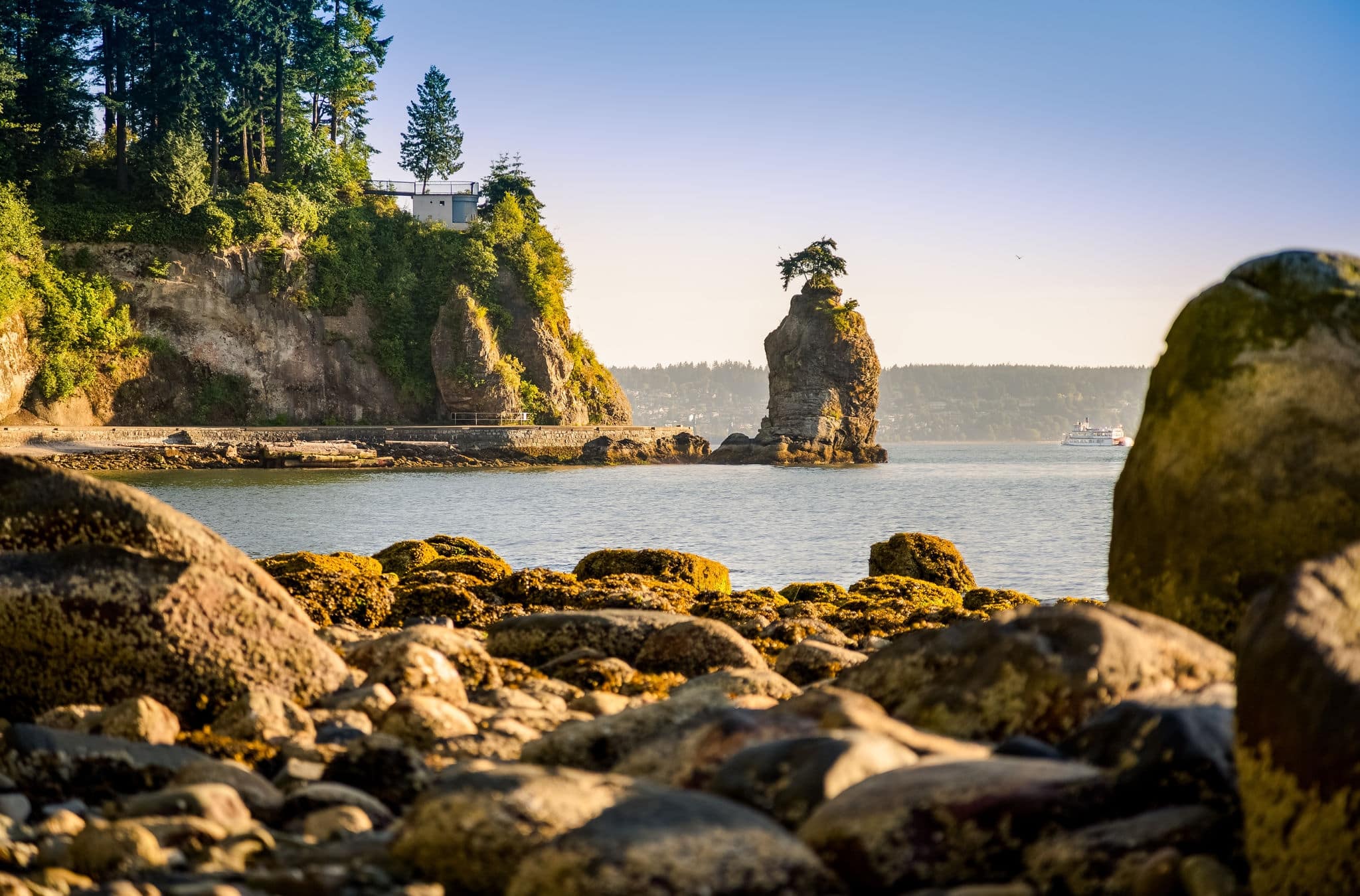 Siwash Rock at low tide, Vancouver