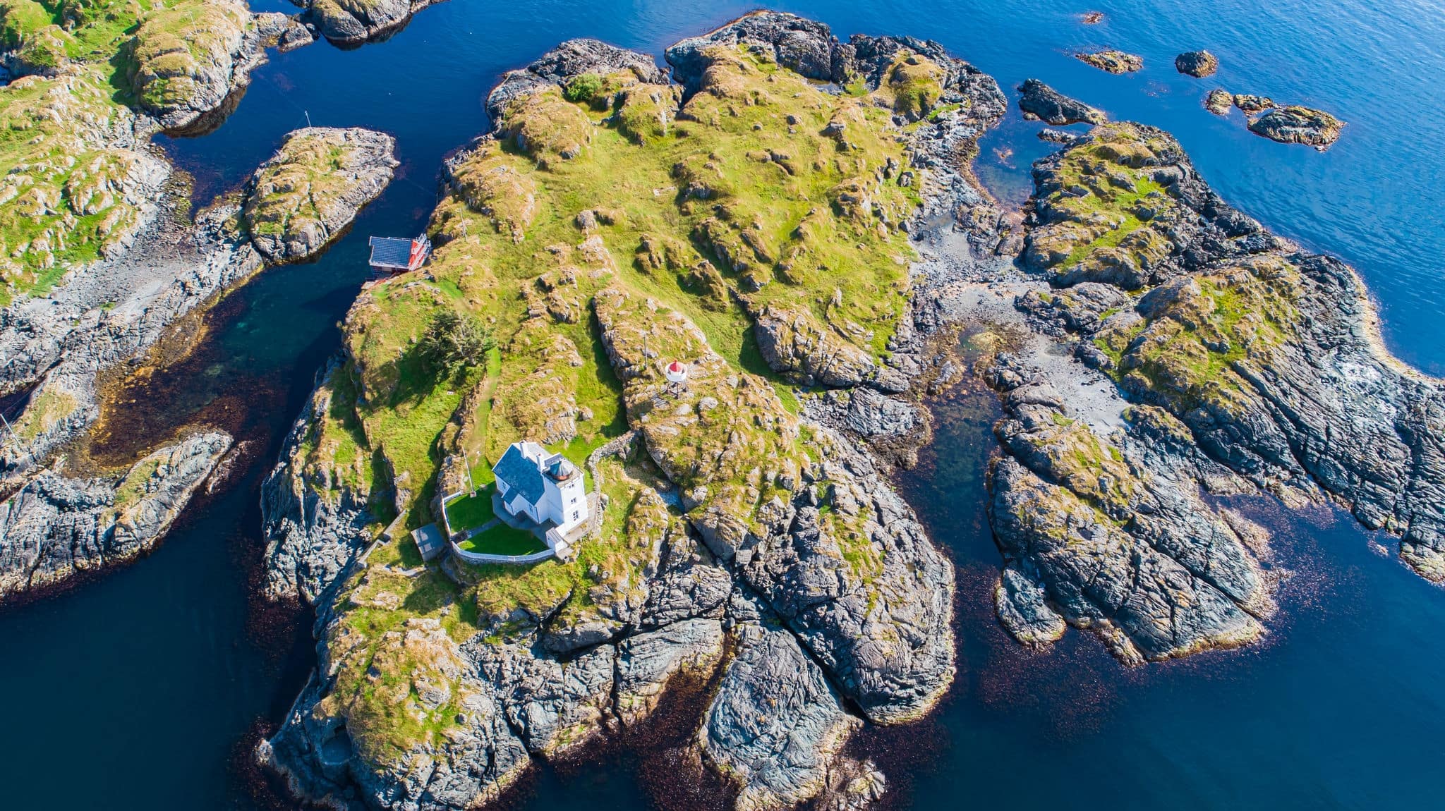 Lighthouse near Haugesund, Norway.