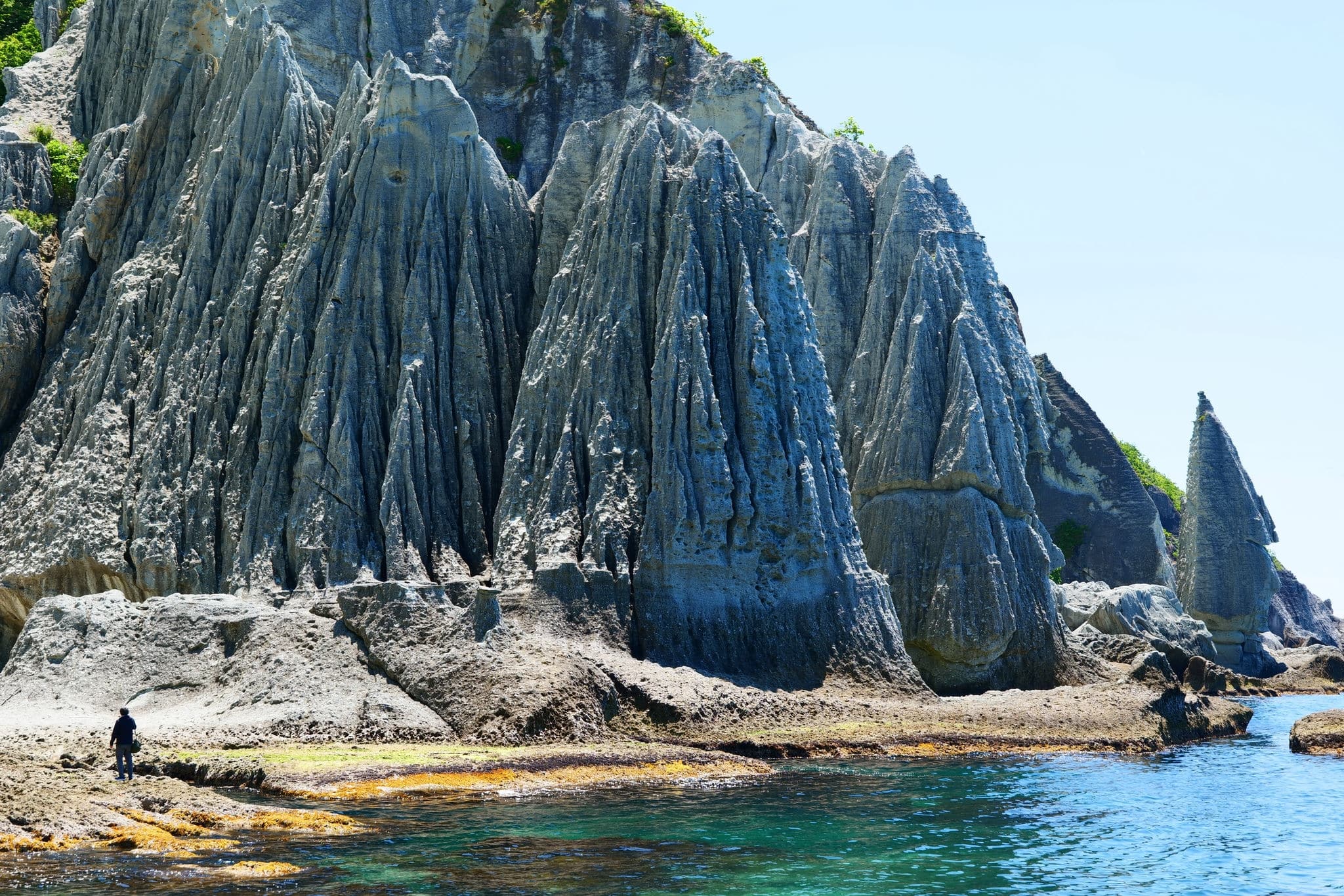 This place is the Hotokegaura Coast.Sai,Aomori,Japan.Late May.