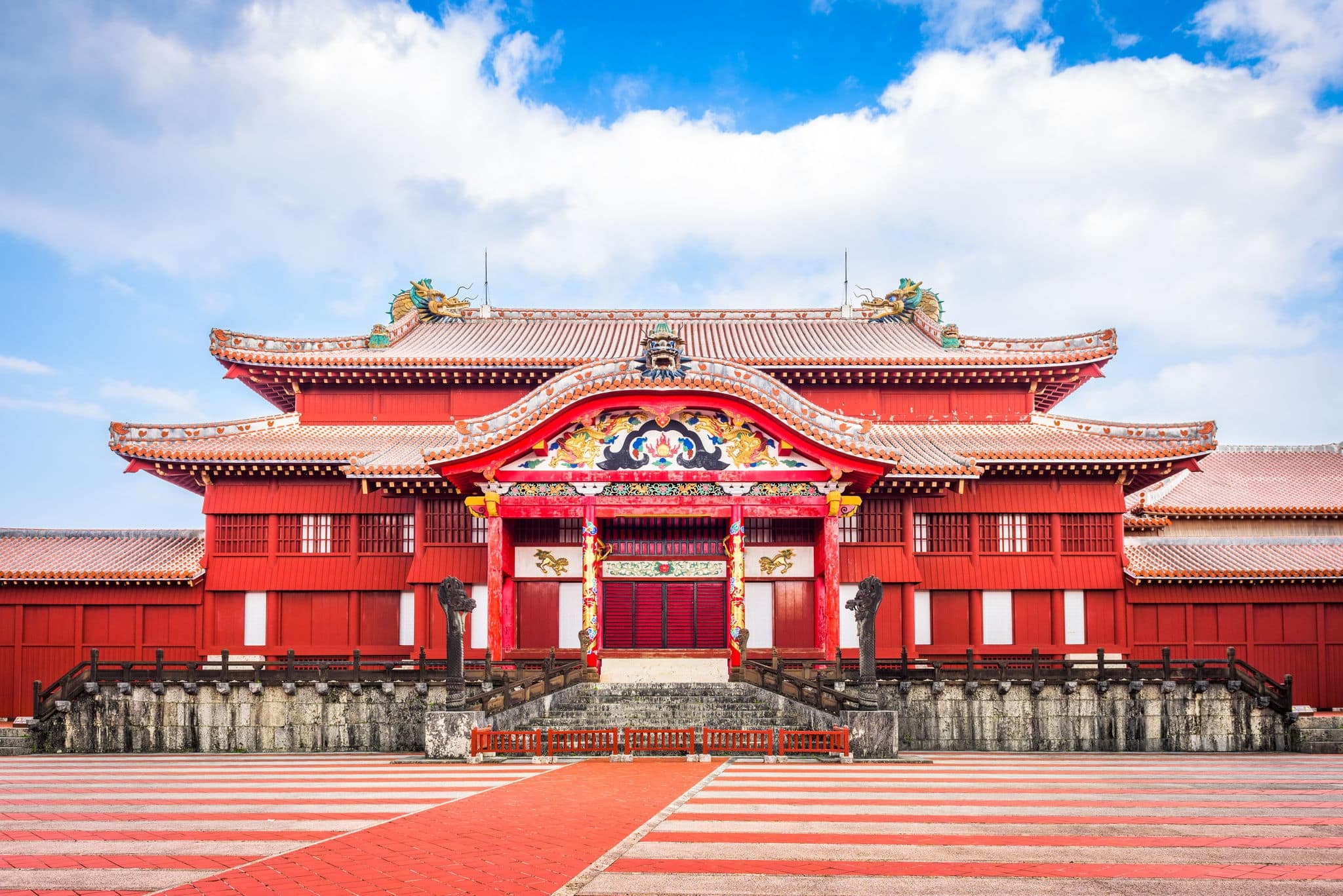 Okinawa, Japan at Shuri Castle.