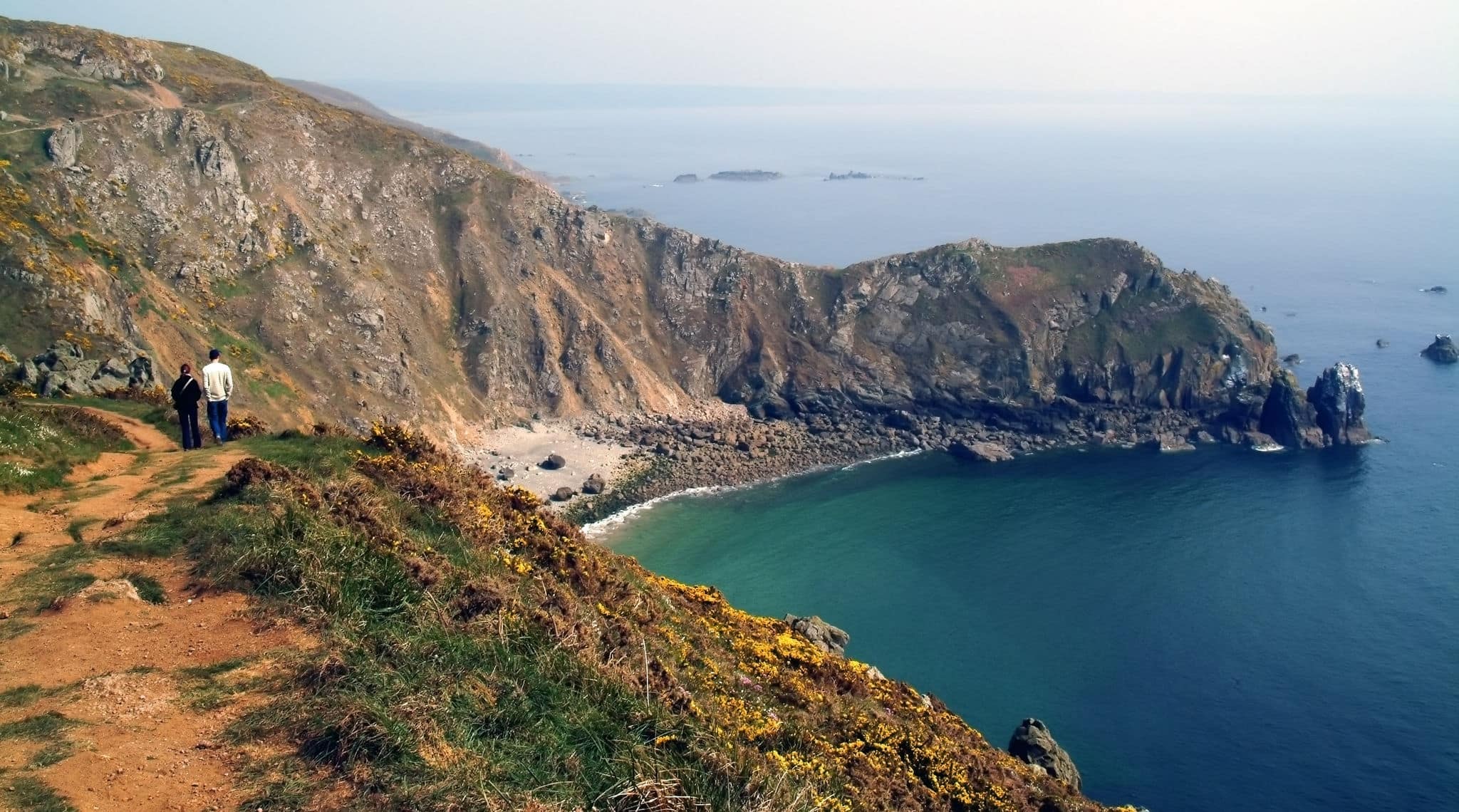 The headland at cap hague normandy.