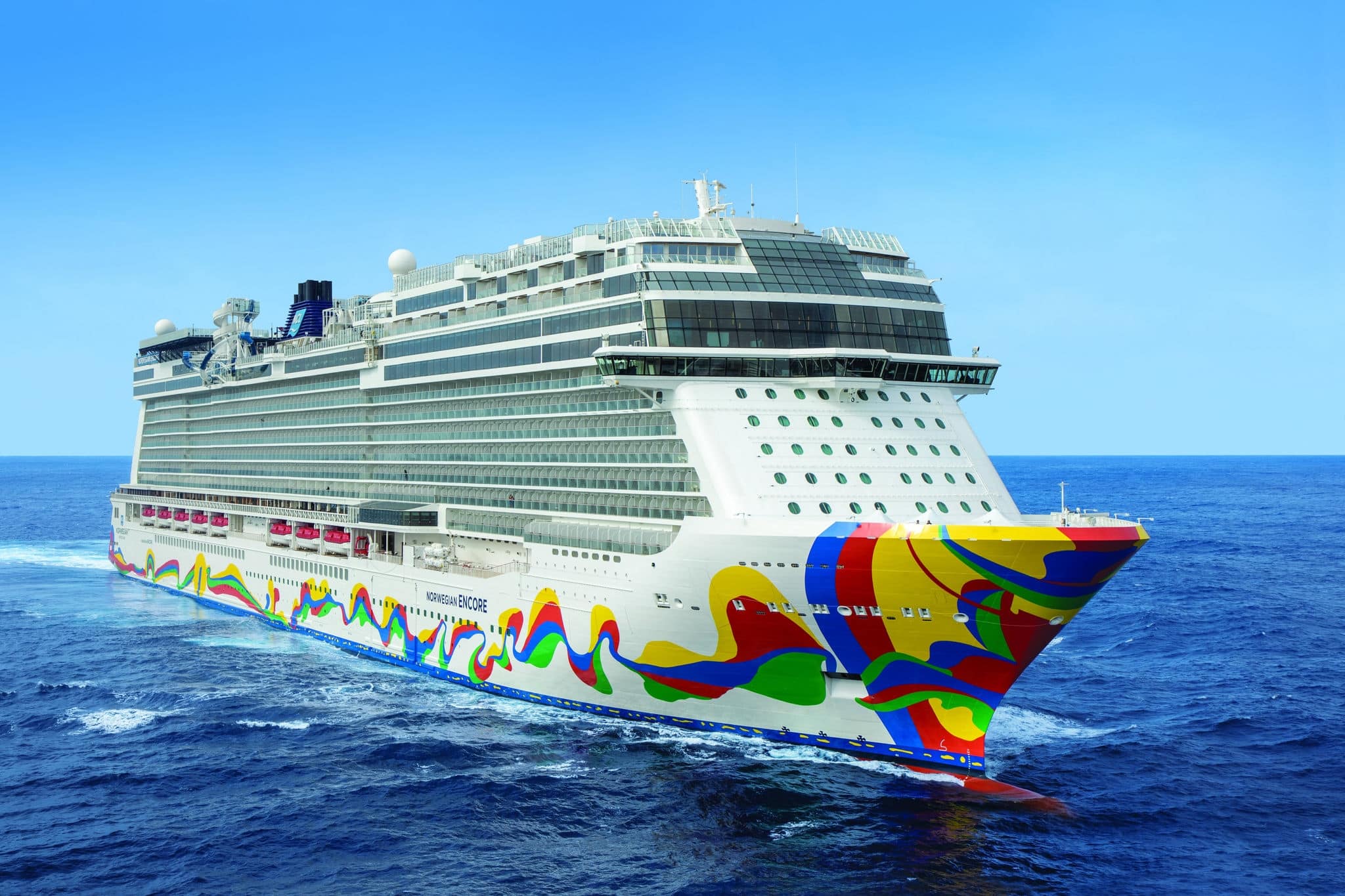 Norwegian Encore at sea