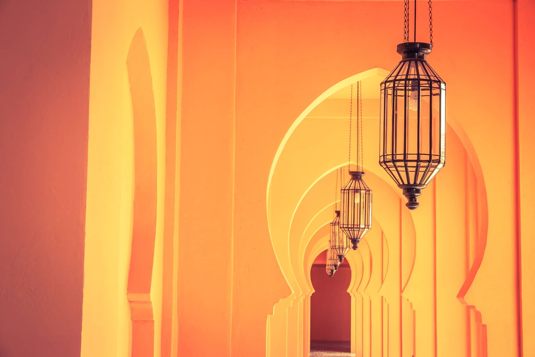 Morocco lamp architecture - vintage filter