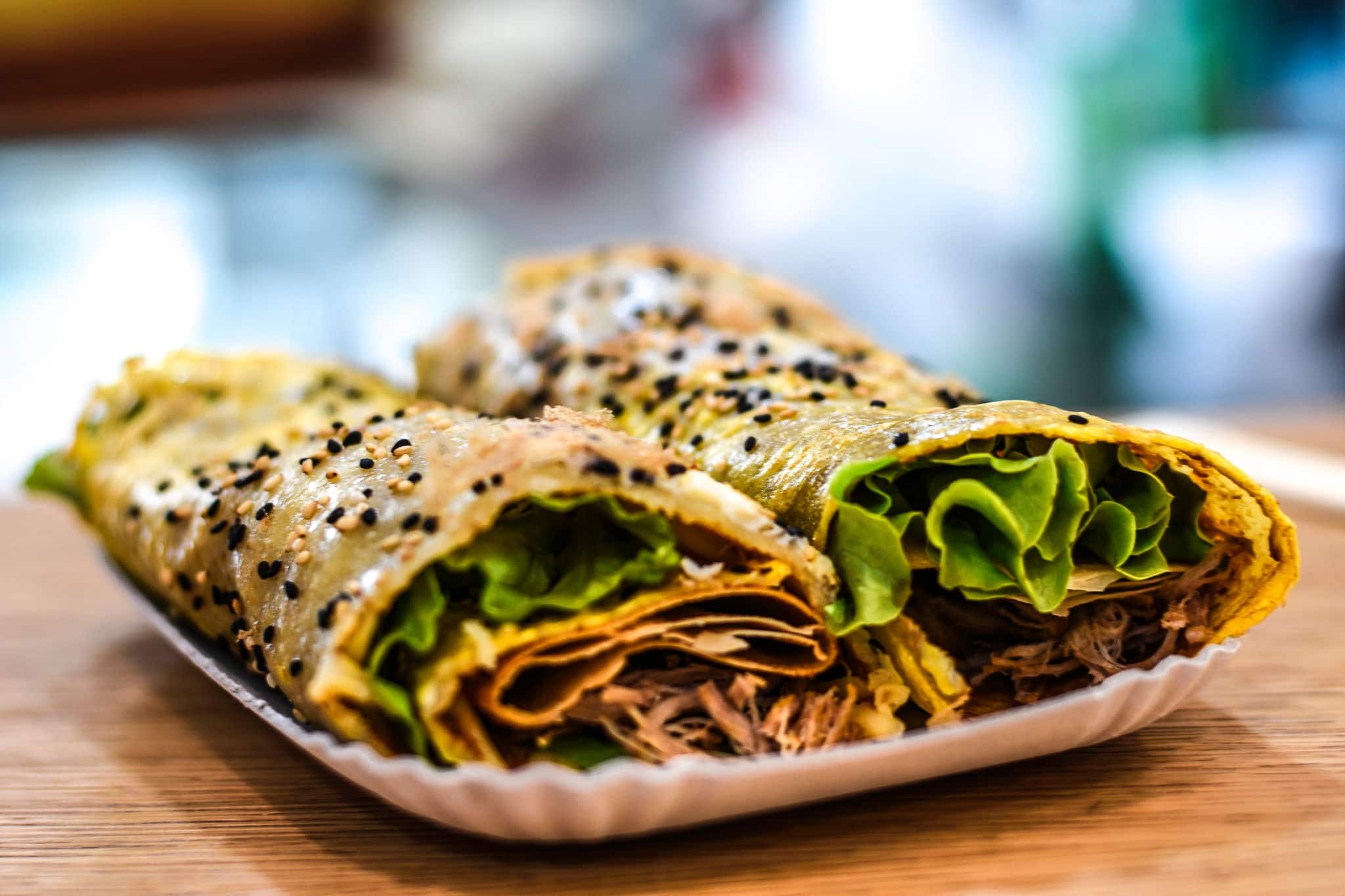 Traditional chinese food called JianBing.