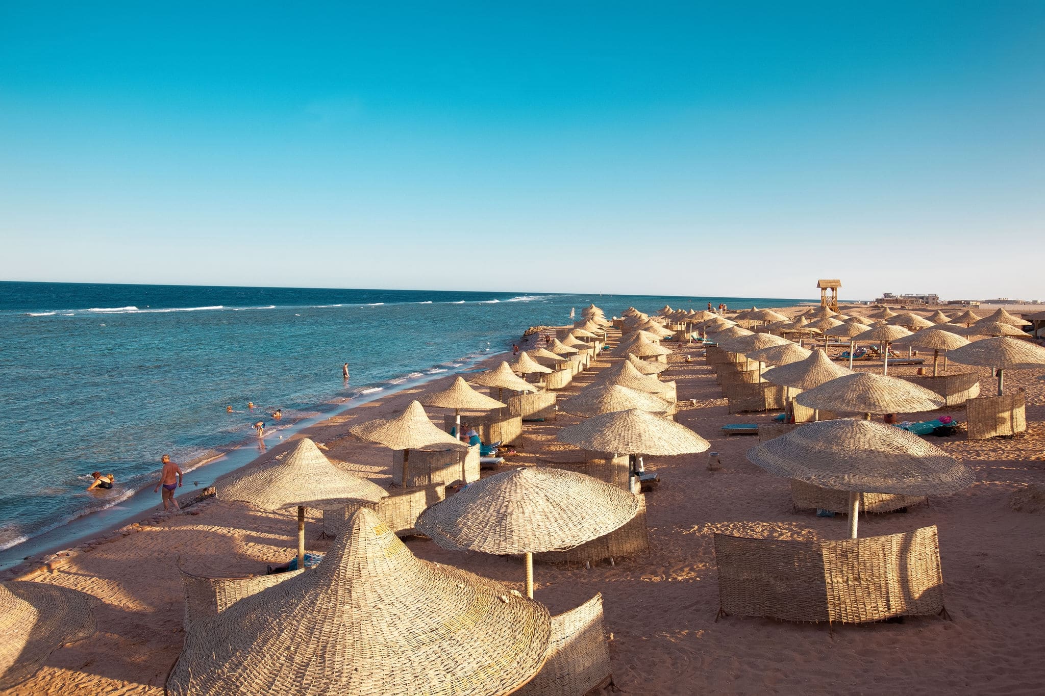 Coastline in Sharm el-Sheikh, outdoor horizontal shoot