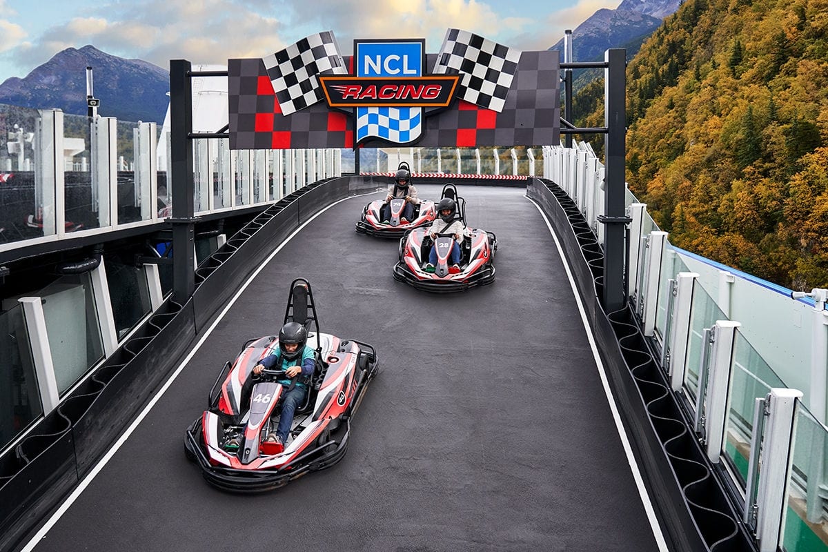 Norwegian Bliss race track.