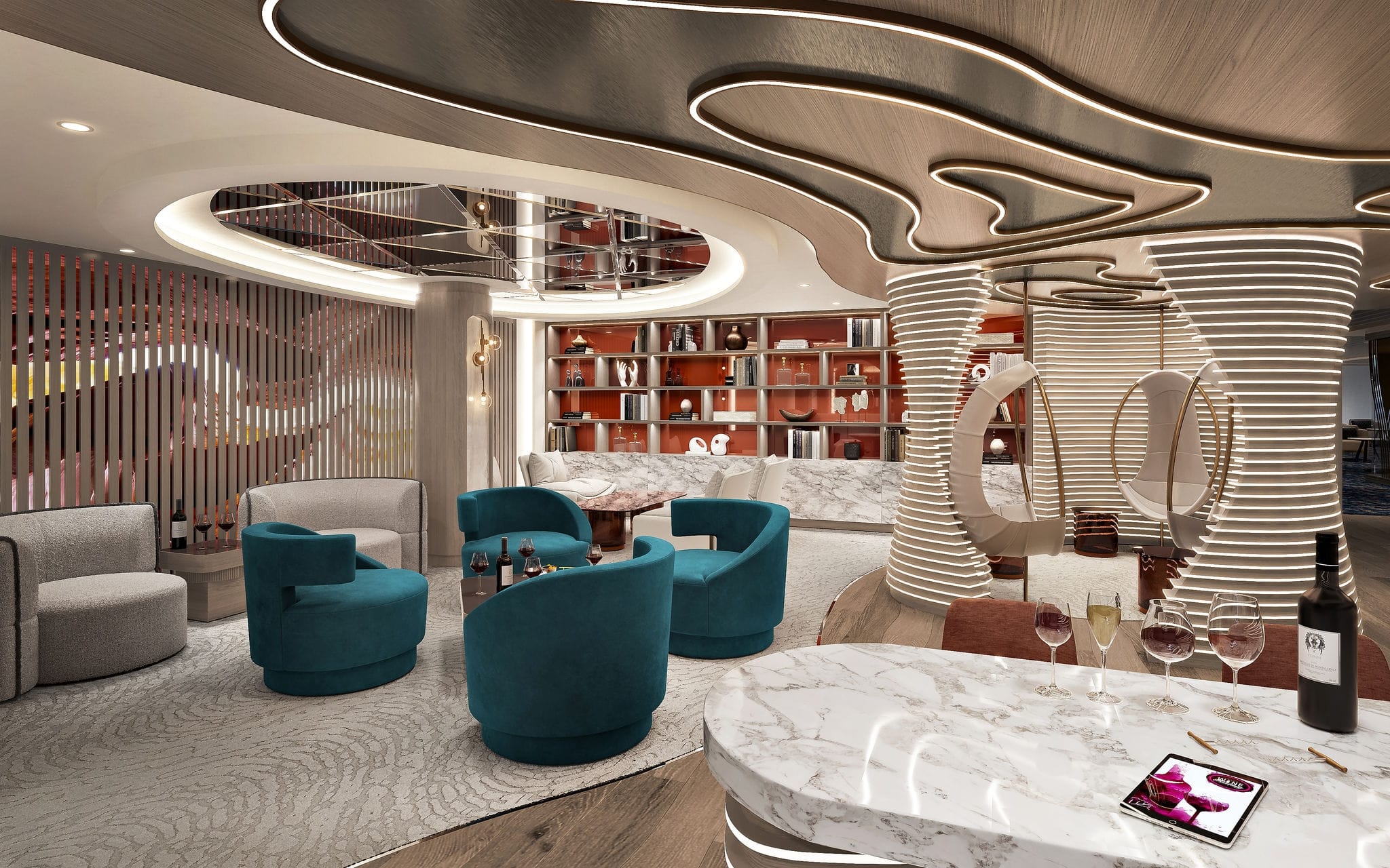 NCL Aqua Cruise Bars Lounges Swirl Wine Bar
