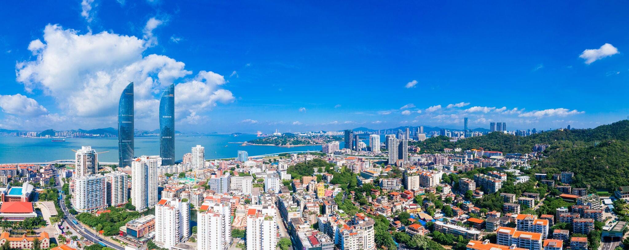 Coastal scenery of Xiamen City, Fujian Province, China