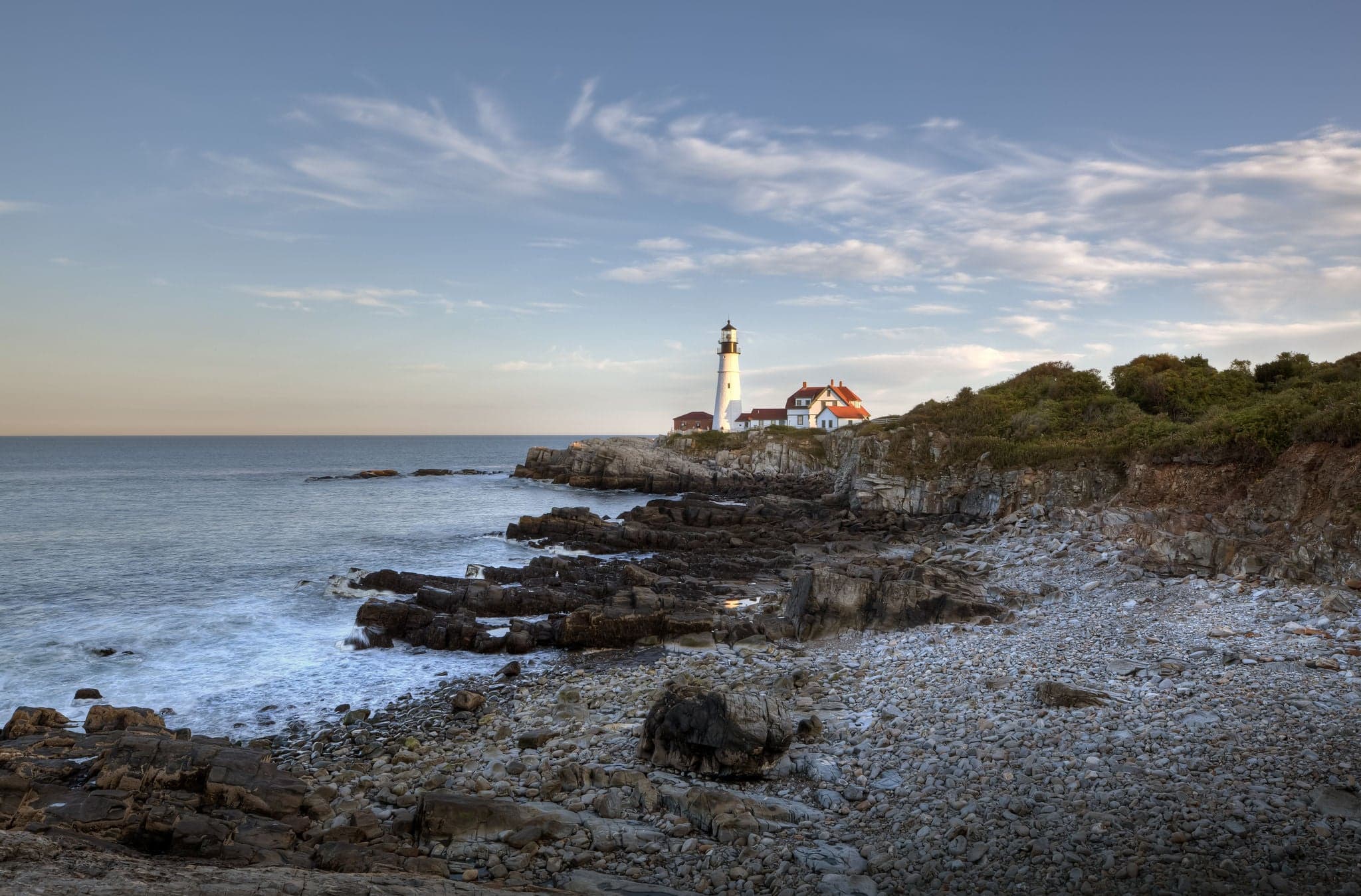 Lighthouse in Portland Maine in Fort Willams park