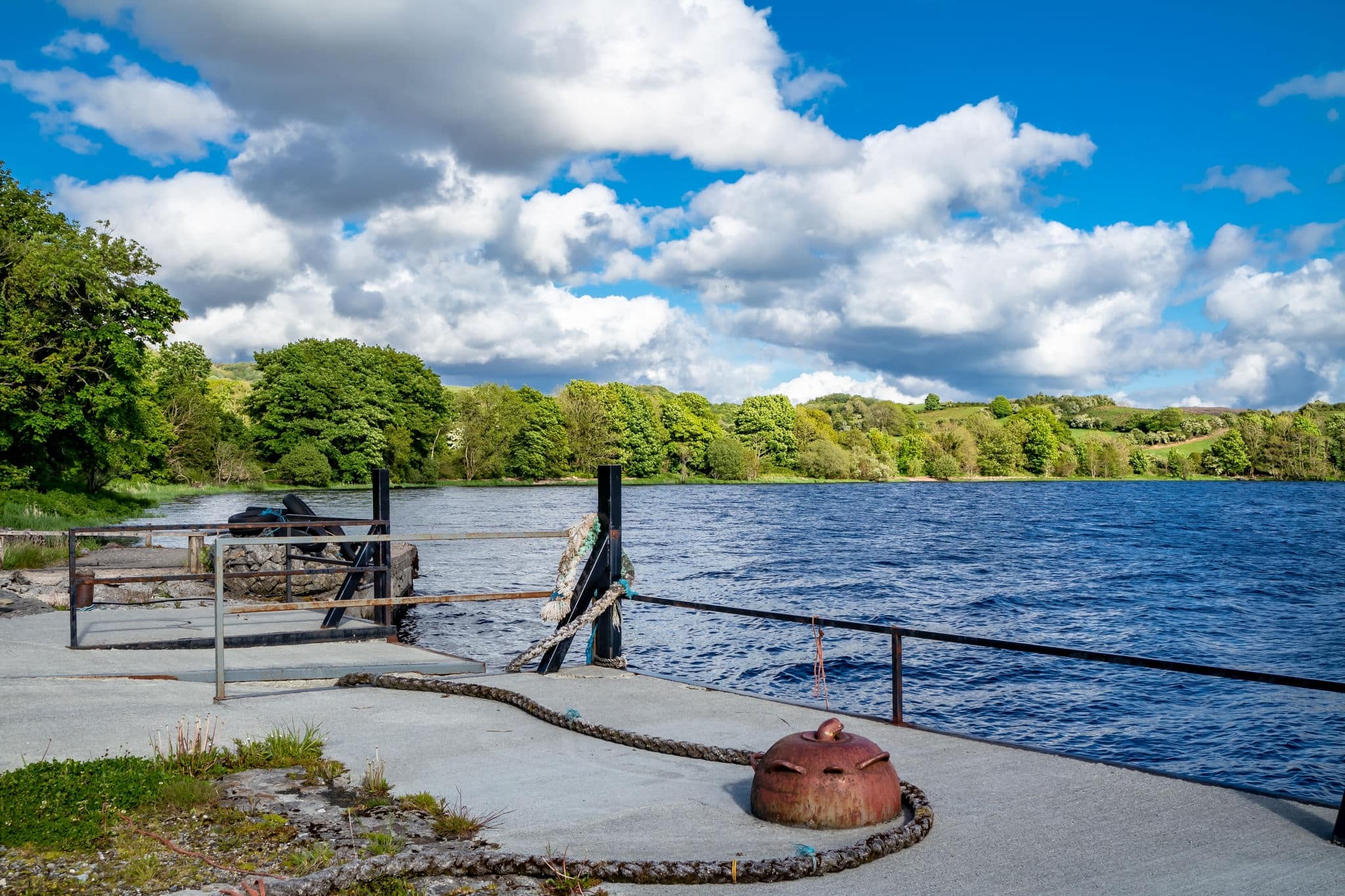 The pier at Parke's Castle in County Leitrim, Ireland