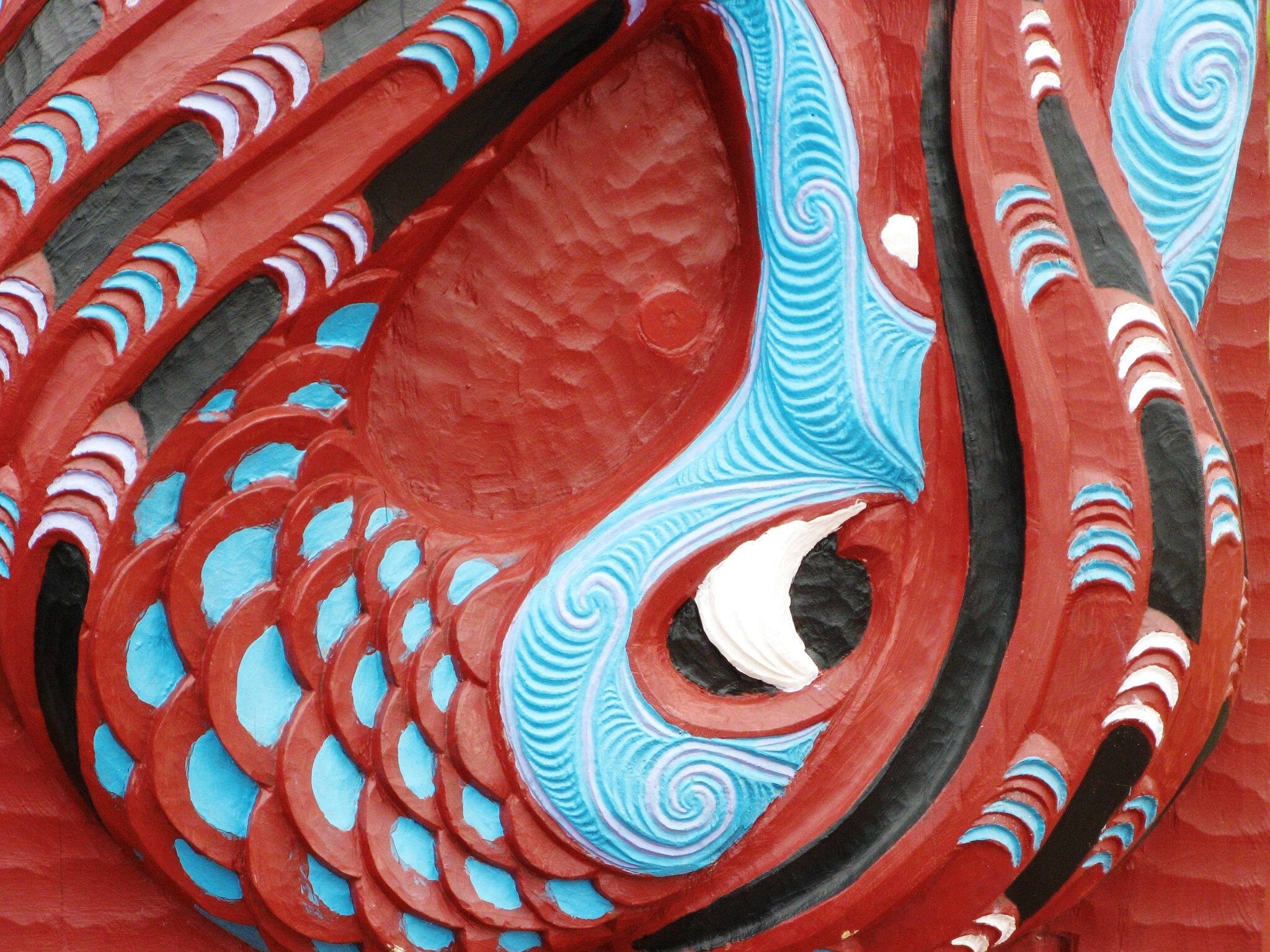 Traditional maori art. New Zealand