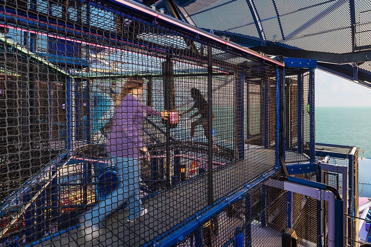 Moon Climber, an interactive experience built for a little friendly competition