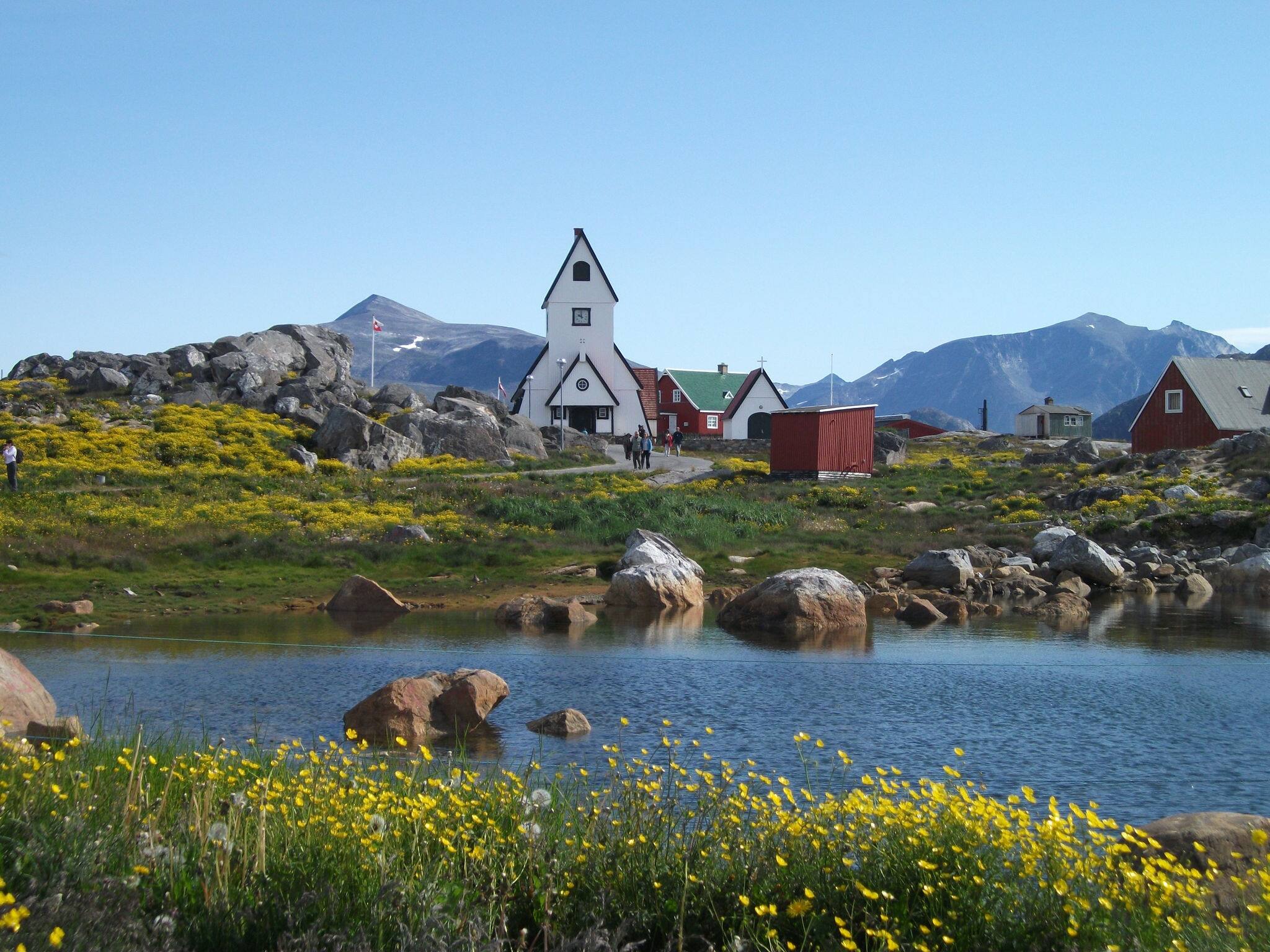 church in Nanortalik in Greenland.