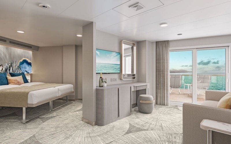 Norwegian Cruise Line suite with balcony