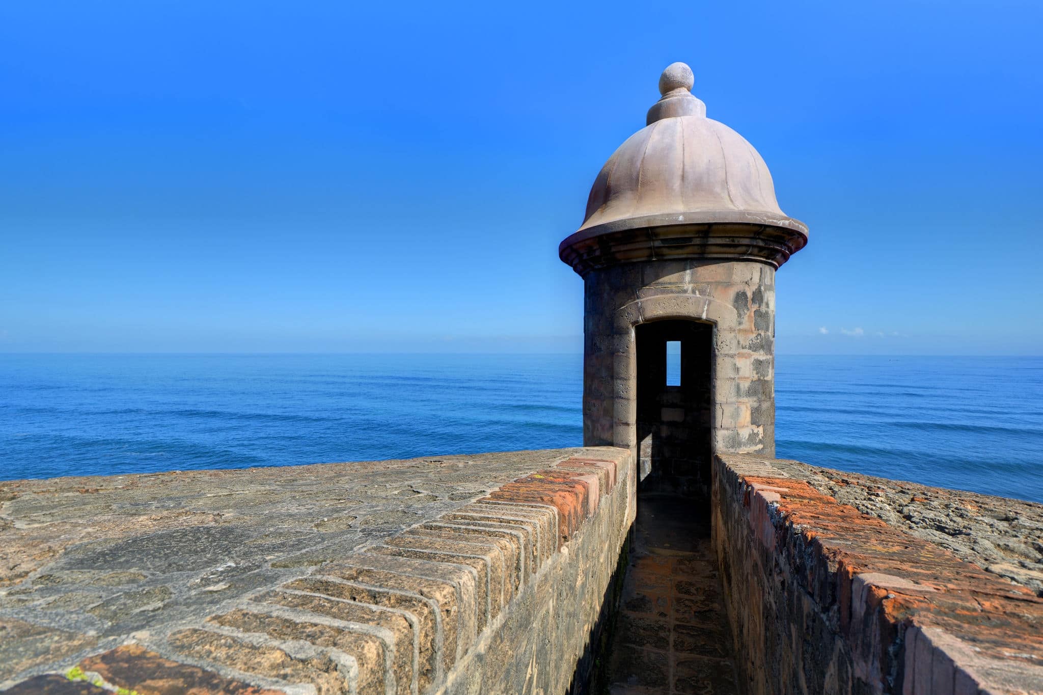Turret at Castillo San Cristobal in San Juan, Puerto Rico.