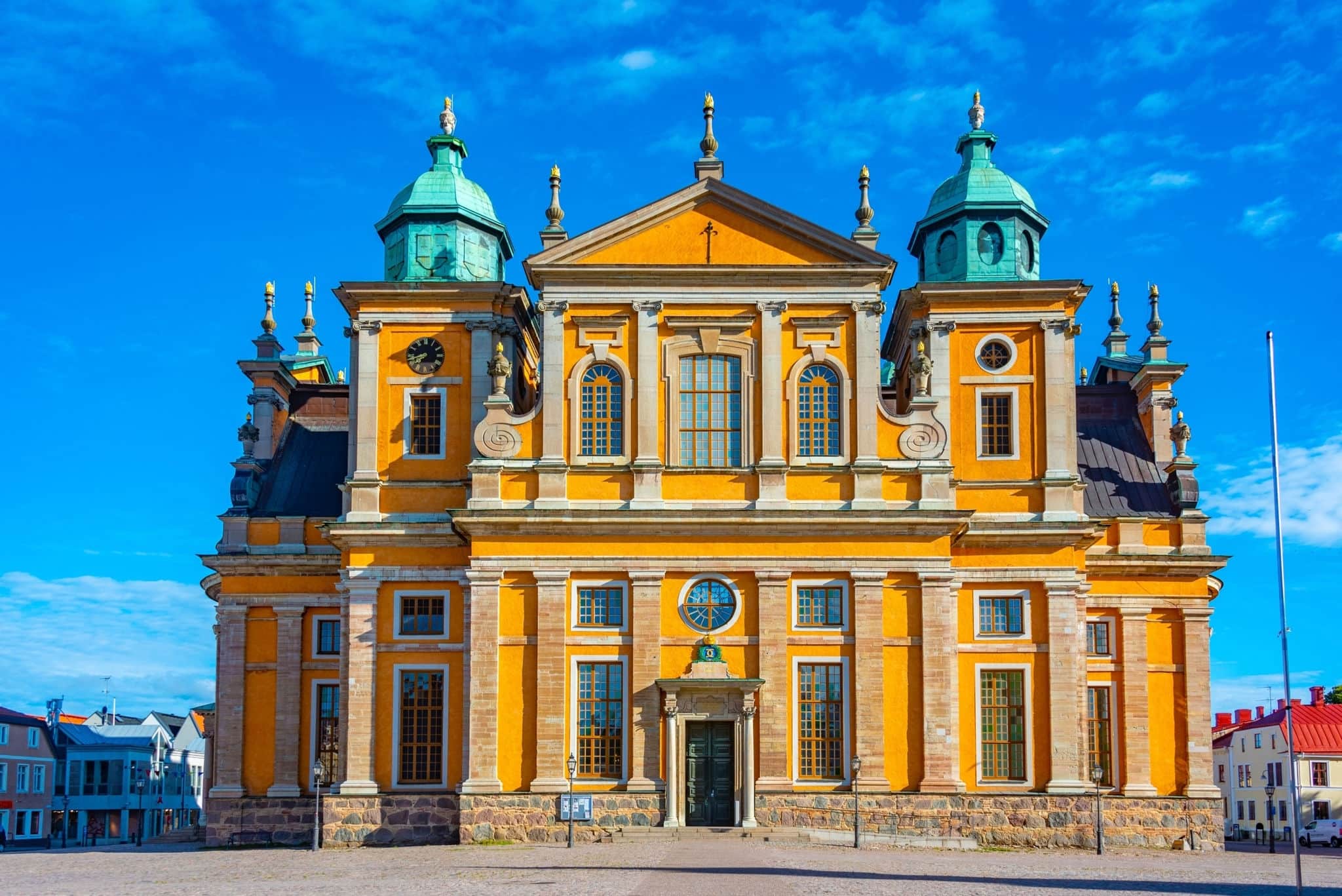 View of Kalmar cathedral in Sweden.