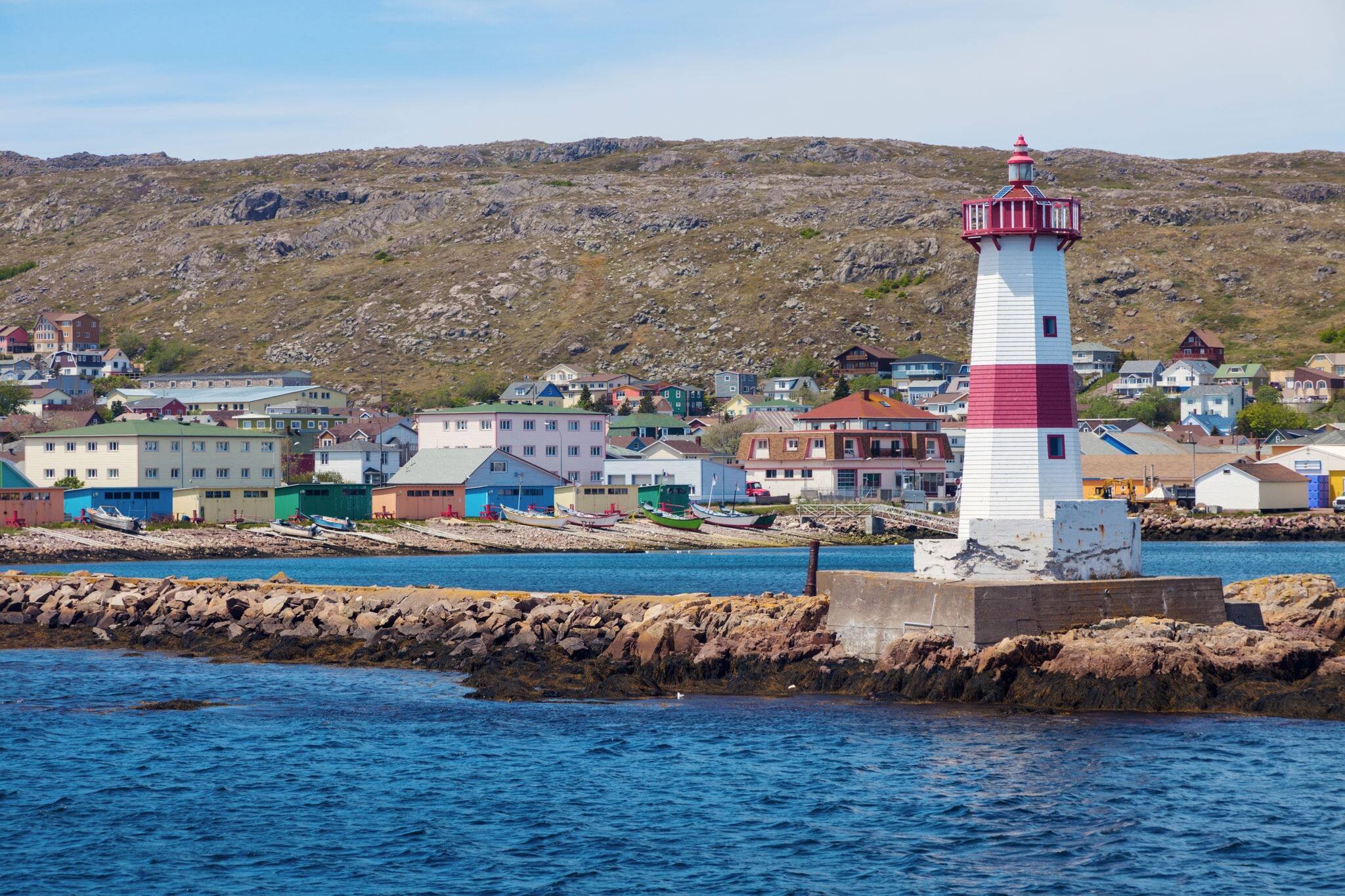 Saint Pierre Lighthouse. Saint Pierre, Saint Pierre and Miquelon.