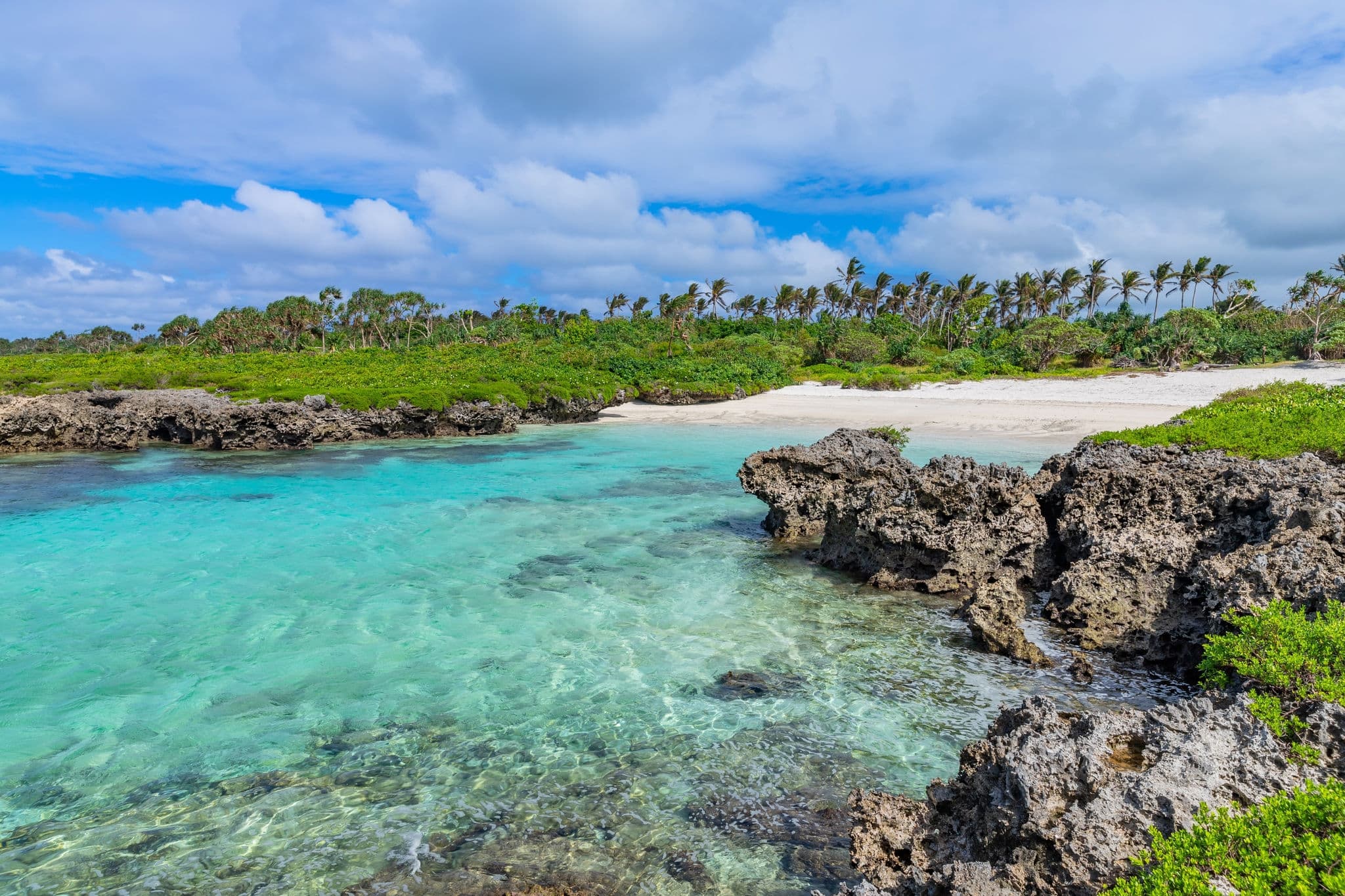 Beach on Efate Island, Vanuatu, near Port Vila - famous beach on the east coast