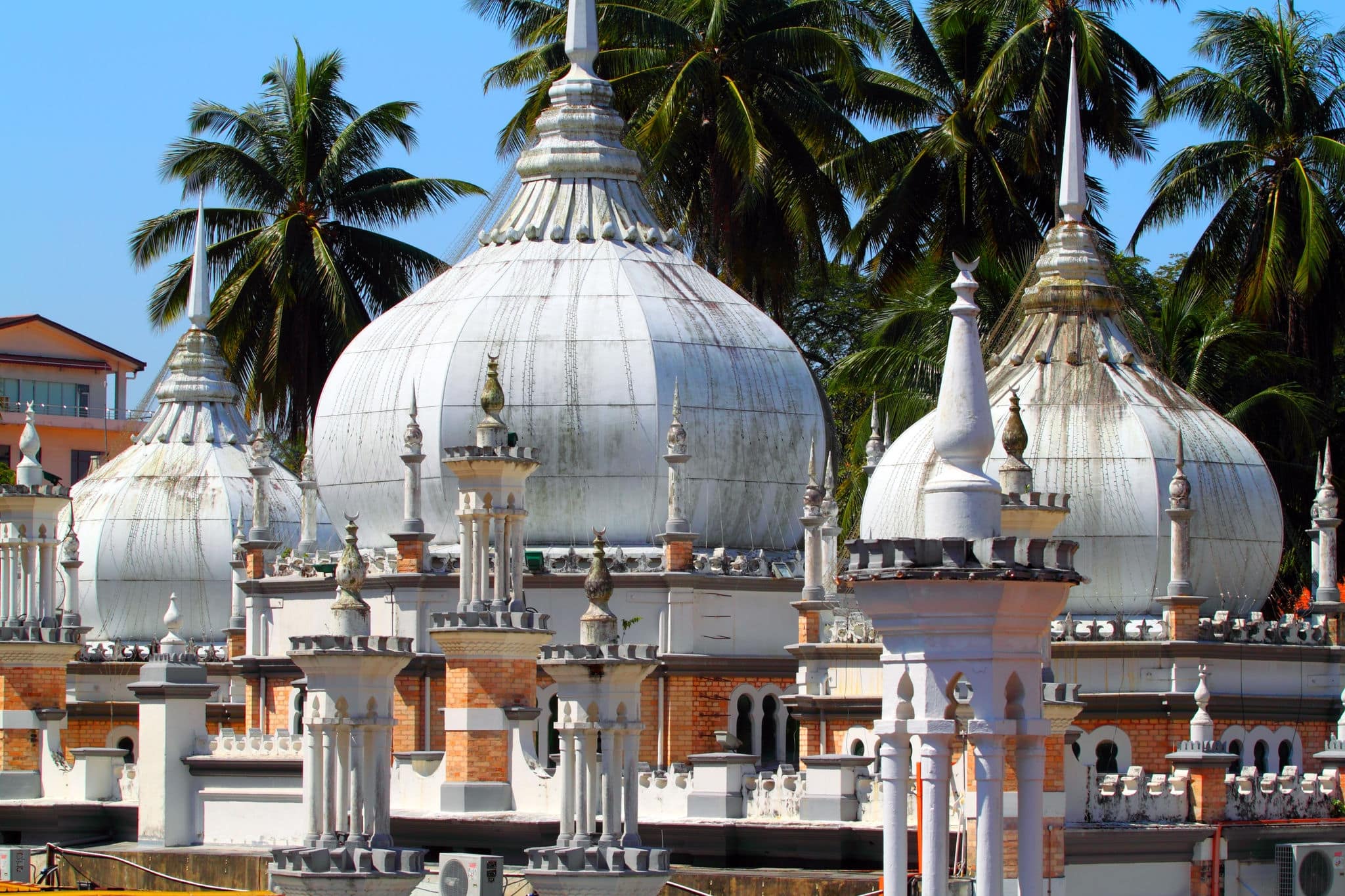 Historic mosque, Masjid Jamek at Kuala Lumpur, Malaysia  