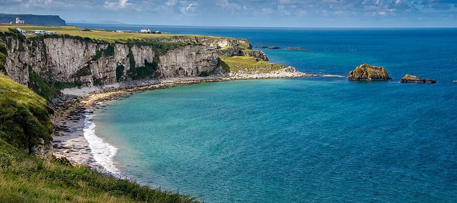 The Antrim Coast in Northern Ireland.