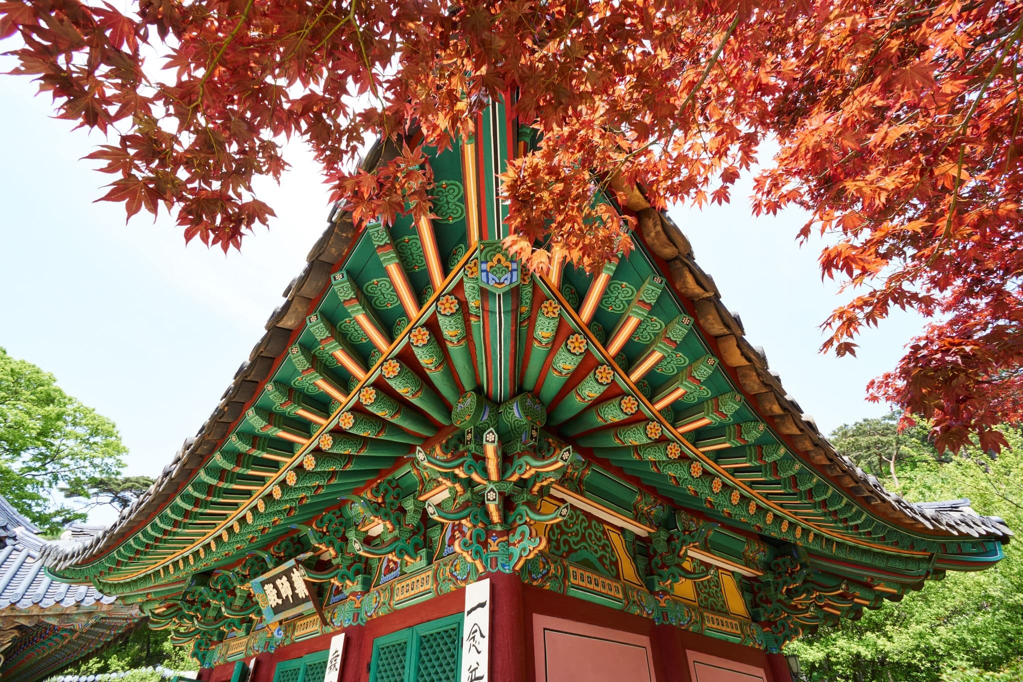 Jeondeungsa Temple in fall season/Gangwha/Incheon/South Korea