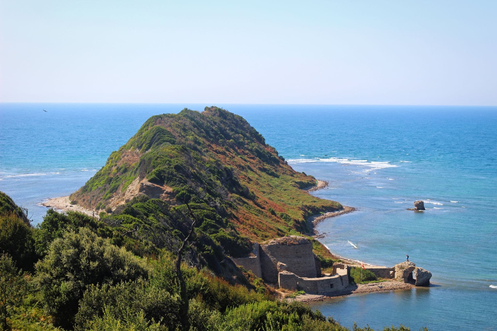 Rodon Cape with Rodoni Castle Ruins and Sea View - Albania
