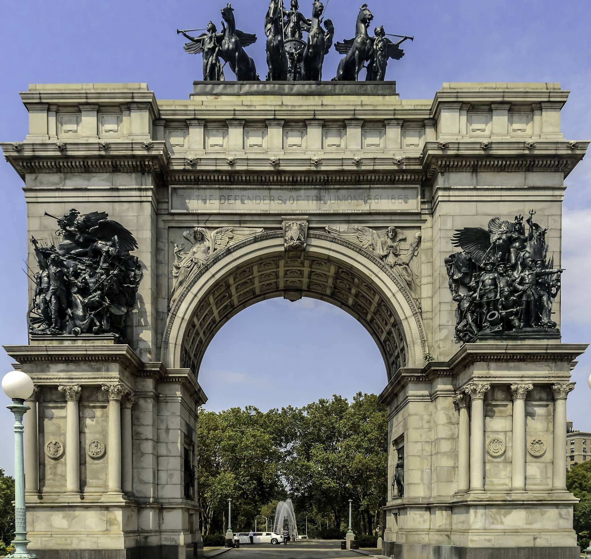 Soldiers and Sailors Memorial Arch, Brooklyn, New York.