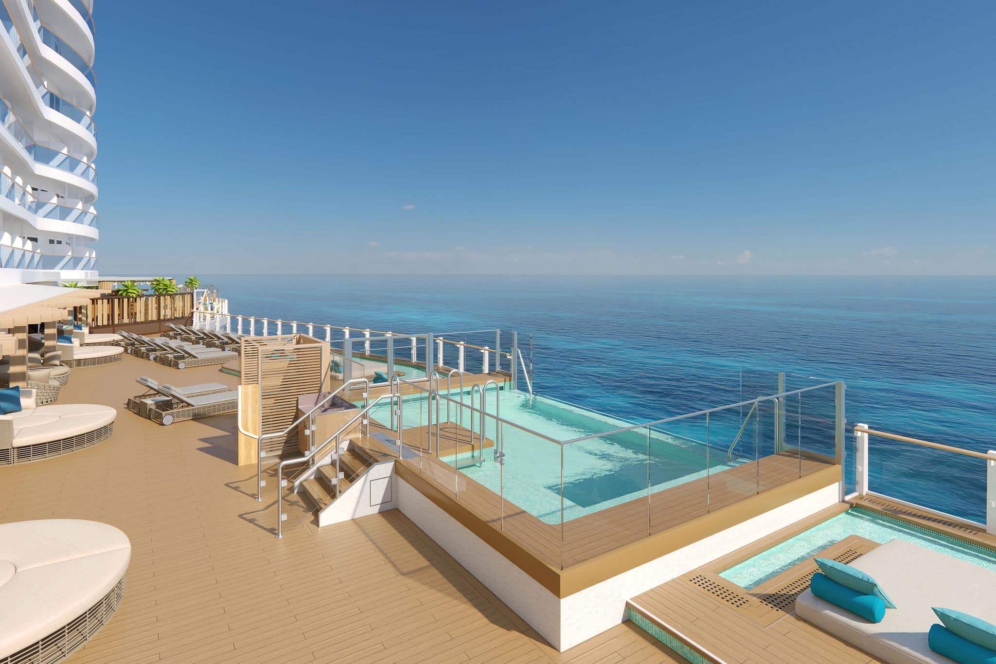 NCL Prima Activities Infinity Beach Pool Ocean Pool