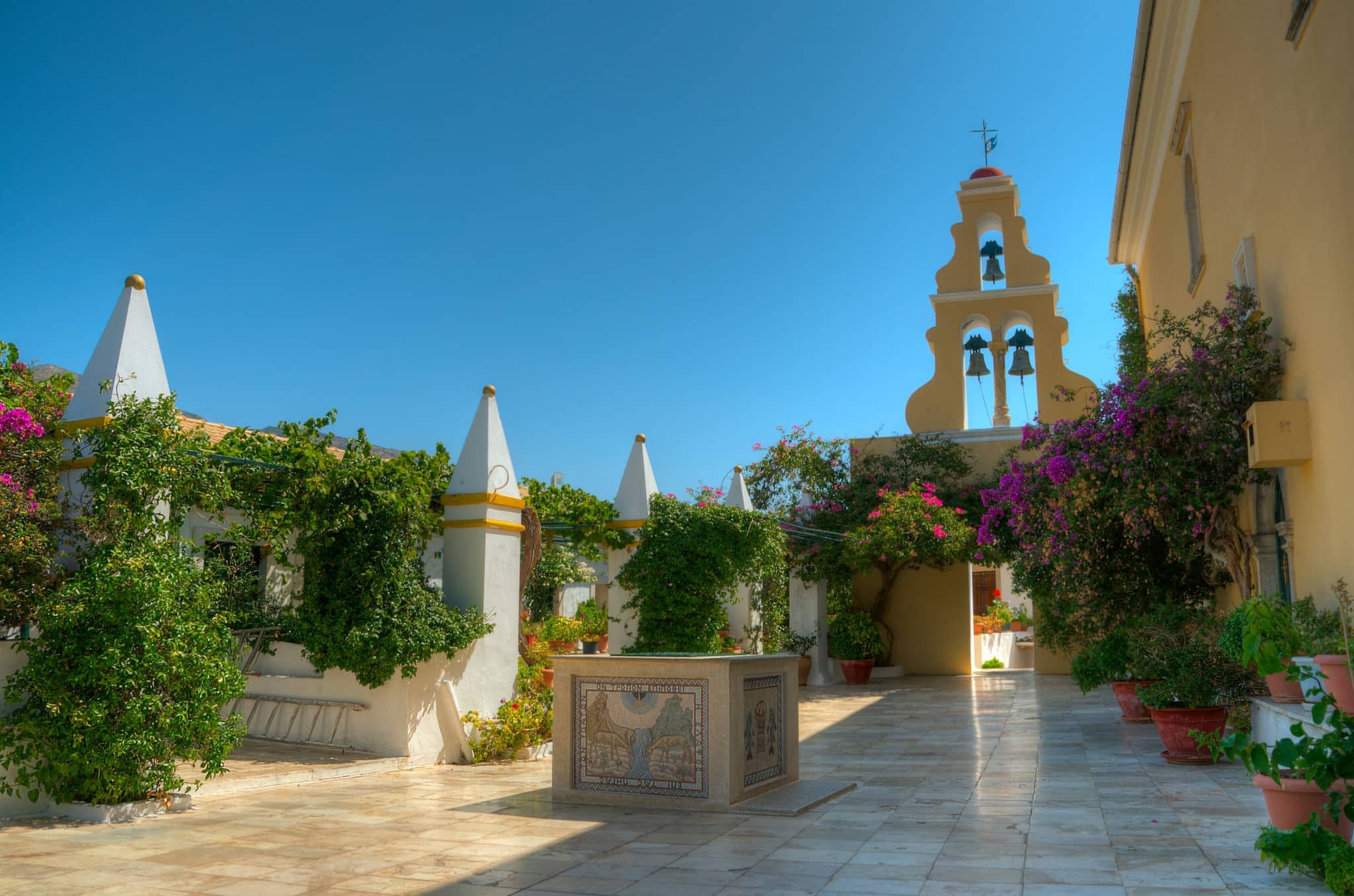The monastery of Virgin Mary, Paleokastritsa Corfu Greece