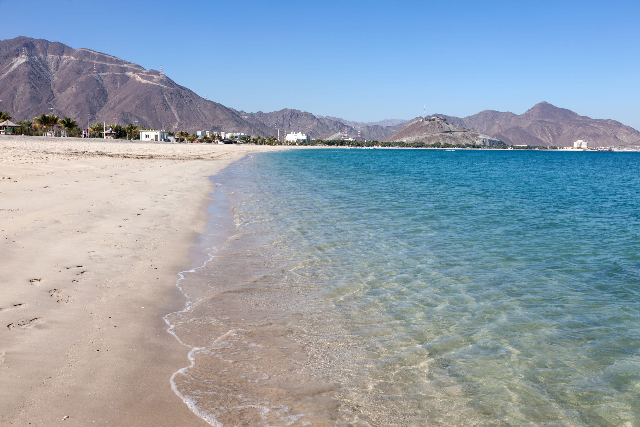 Beach in Khor Fakkan, Fujairah, United Arab Emirates