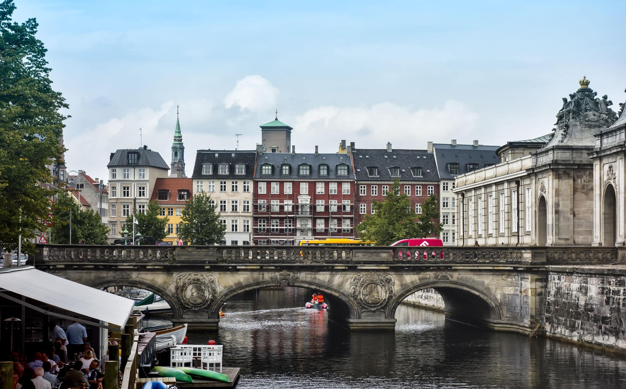 Frederiksholms Canal in Copenhagen, Denmark