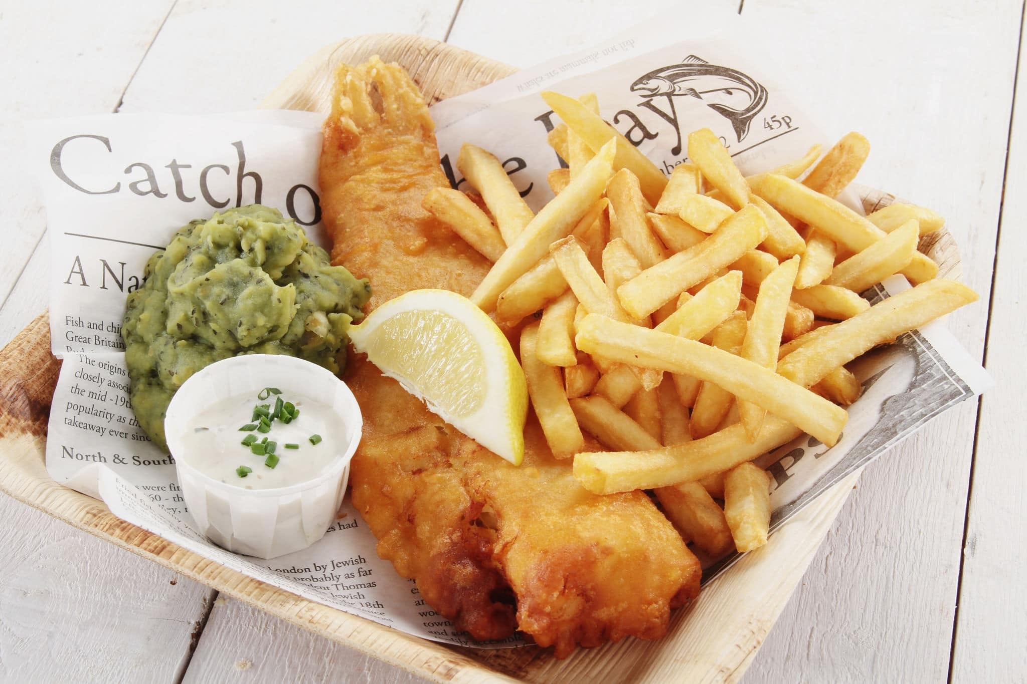 traditional British fish and chips