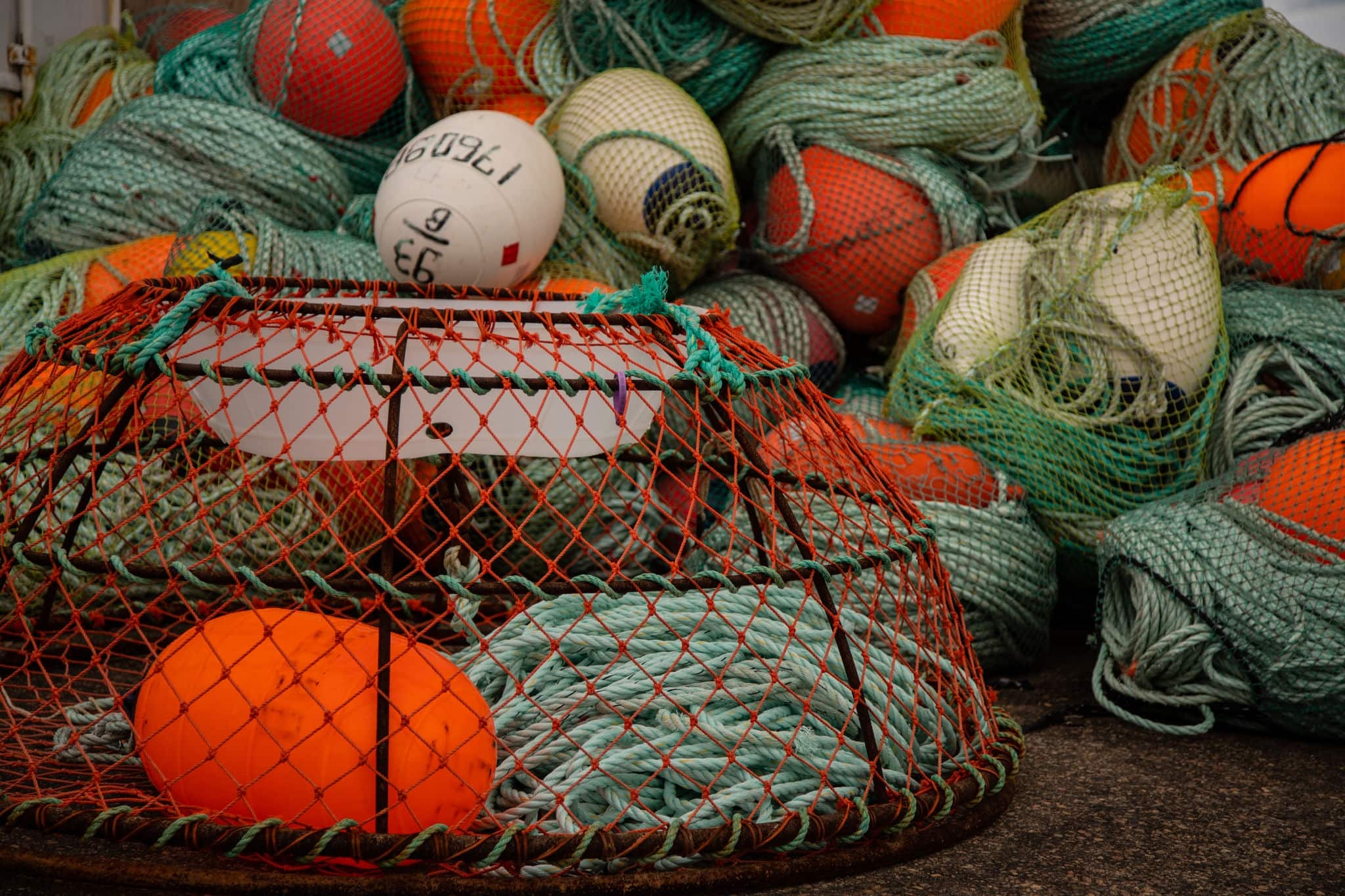 Fishing Equipment Quayside Sept-Iles Quebec Canada
