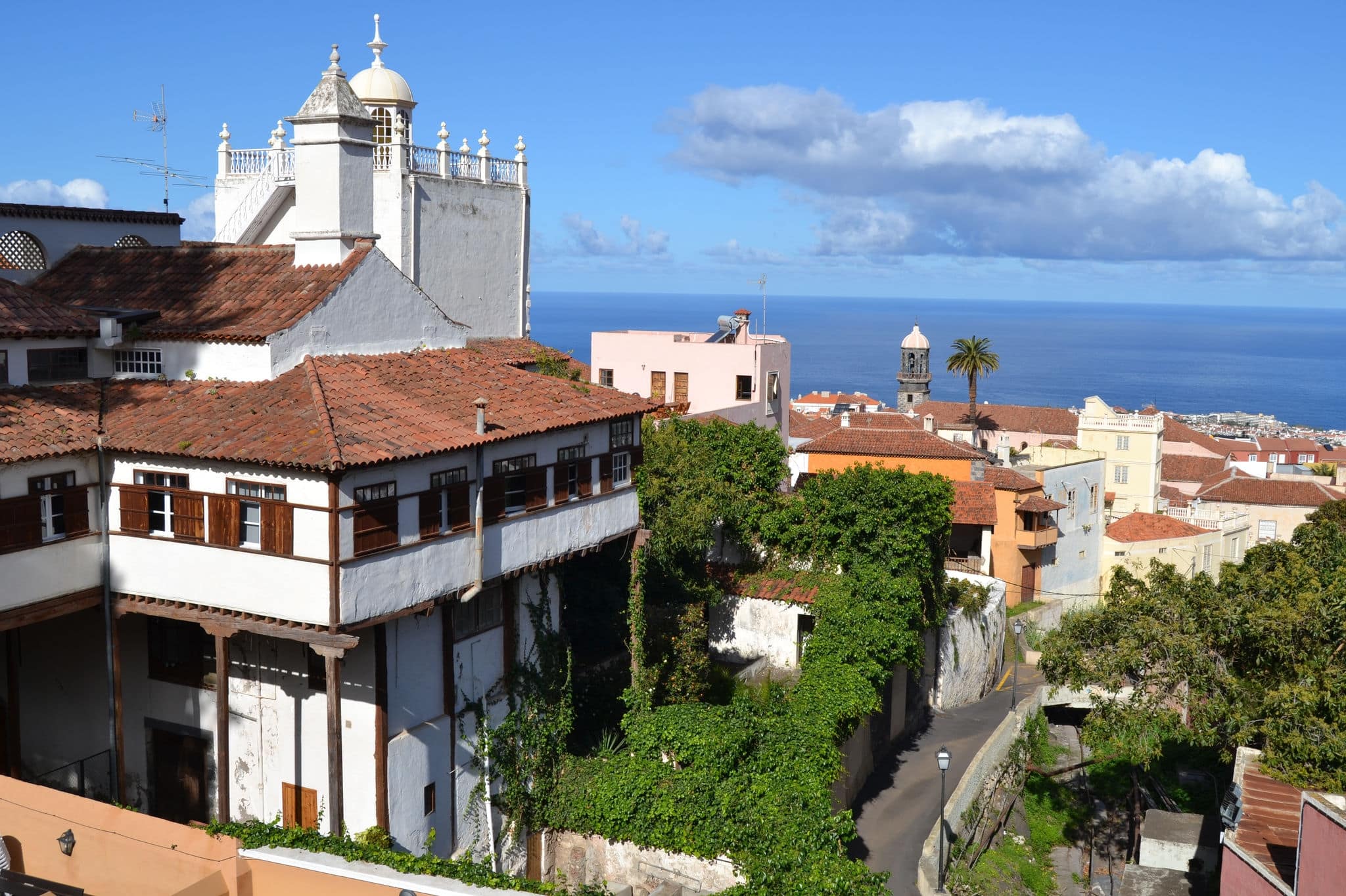 Ocean view in town Orotava, Tenerife, Canary Islands
