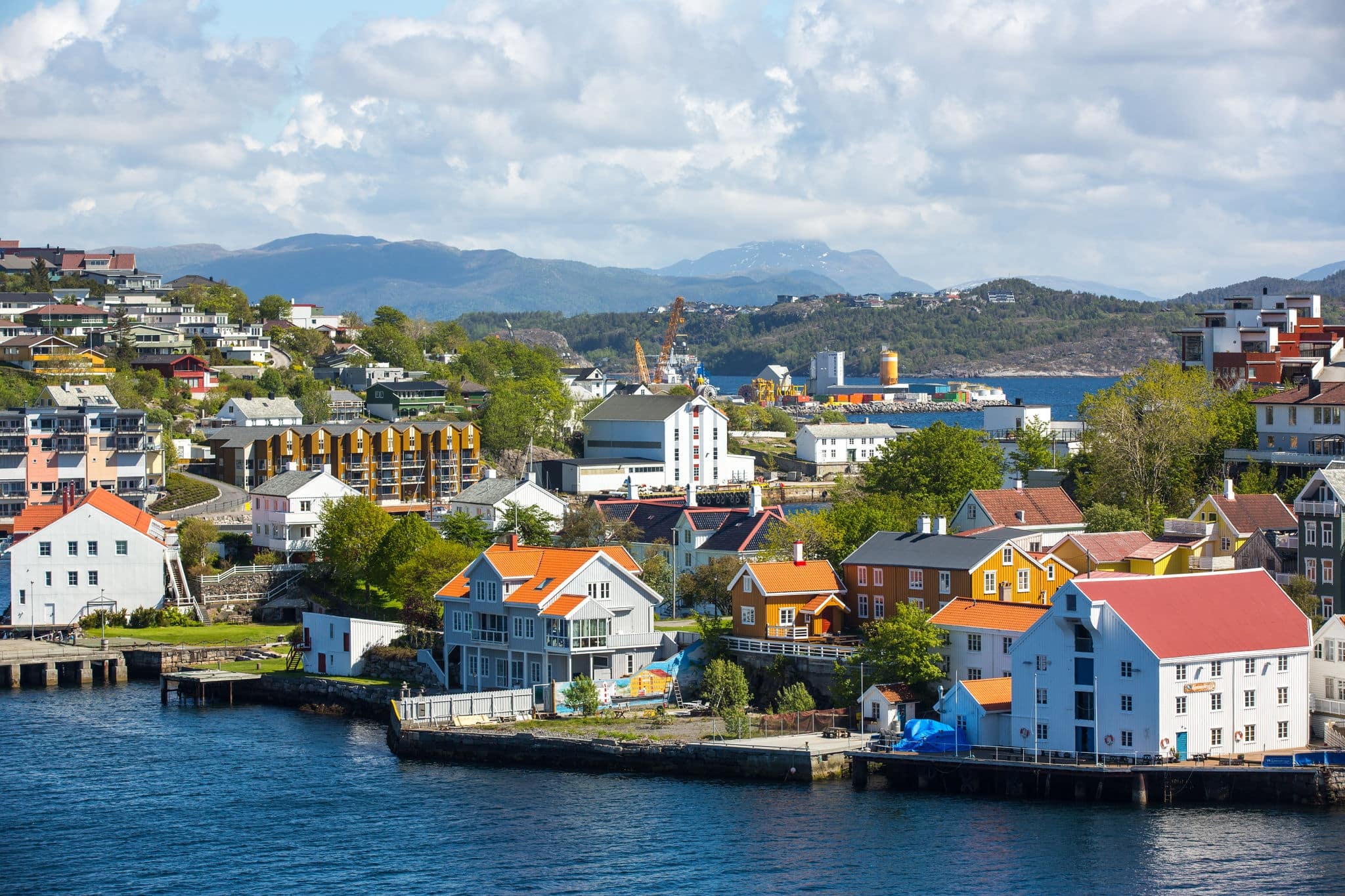 Landscape in Kristiansund, Norway.