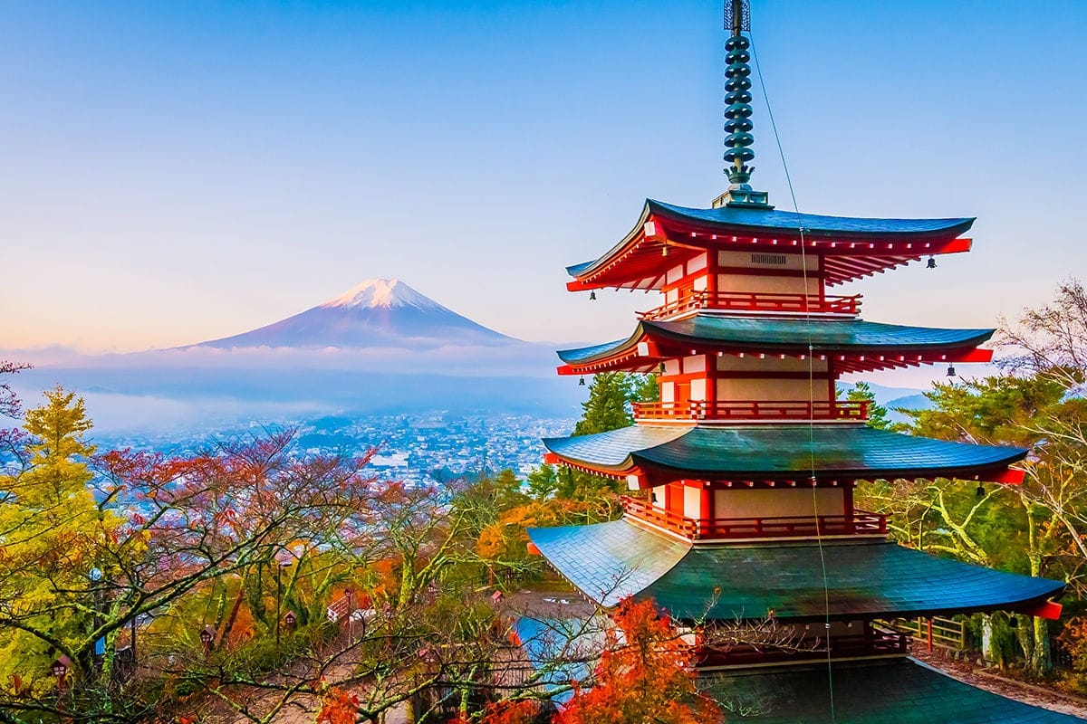 Discover Mount Fuji in Japan.