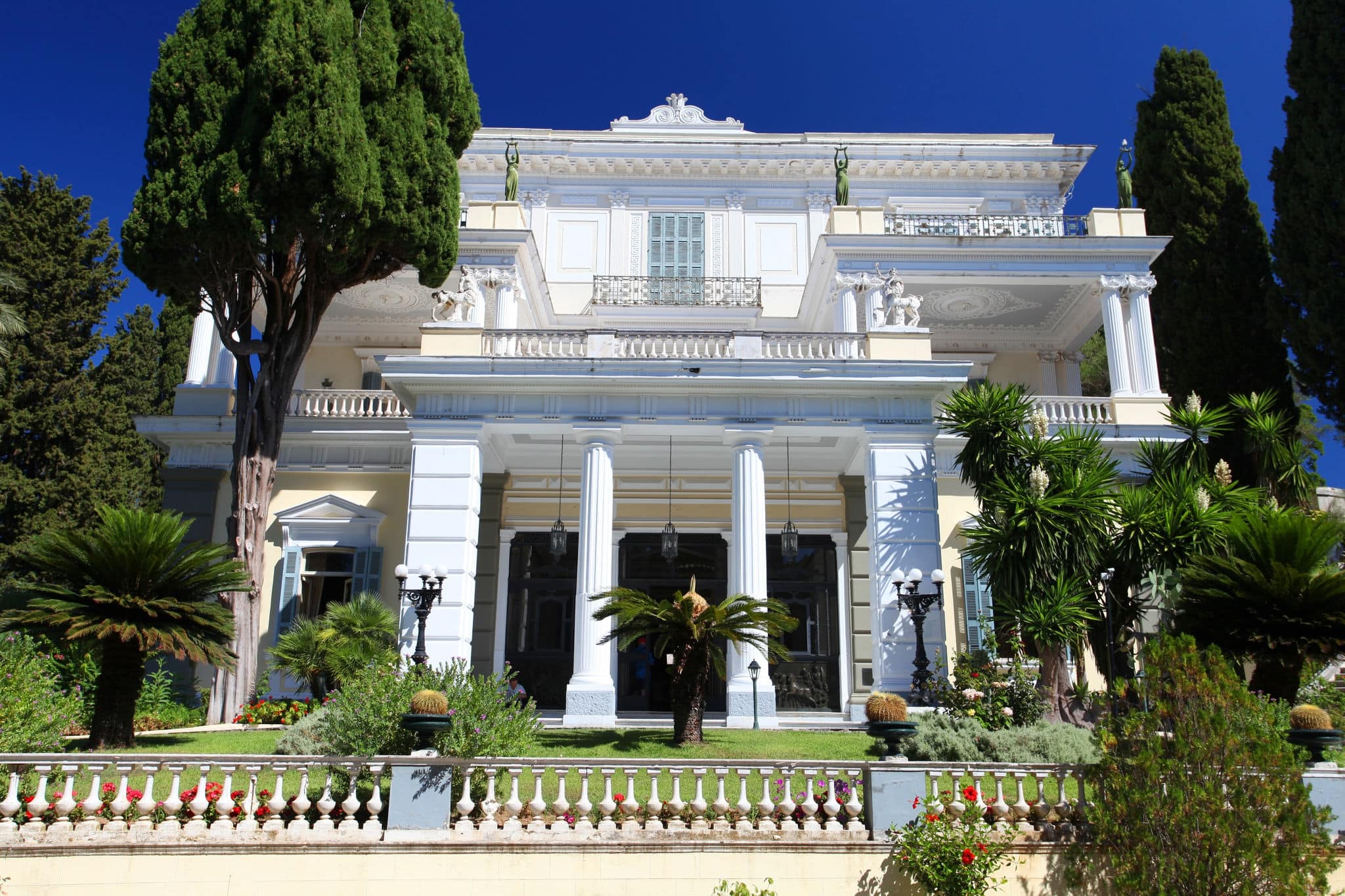 The Achilleion palace in Corfu, Greece