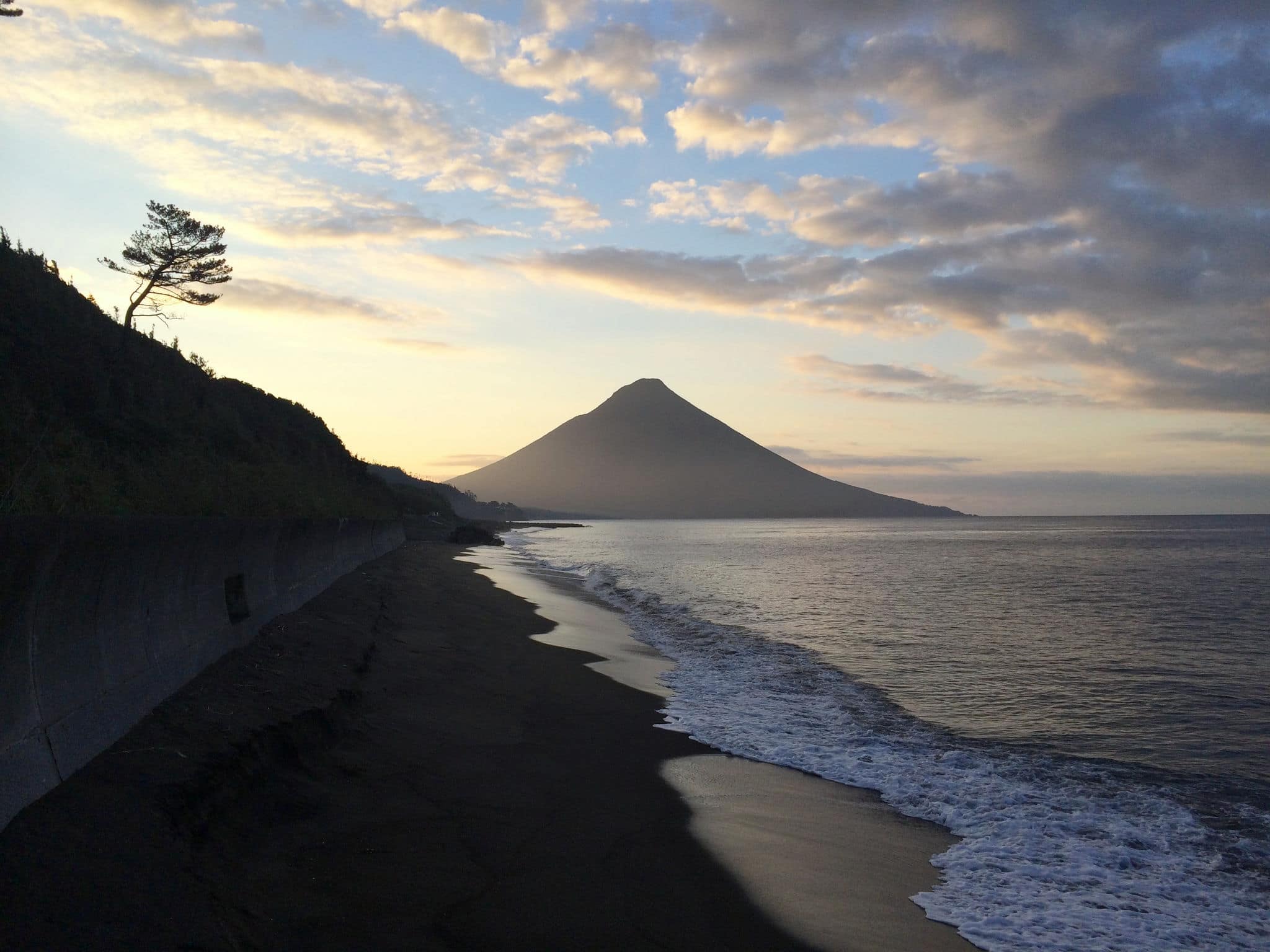 Sunset View of Mount Kaimondake