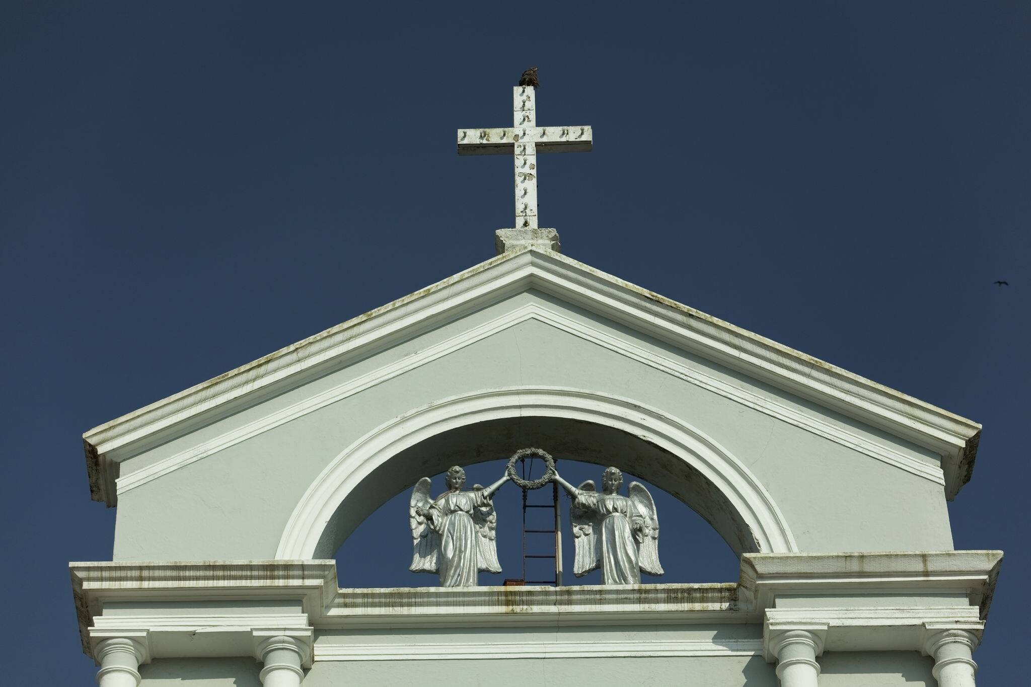 Milagres Church view from outside. Mangalore, Karnataka, India.