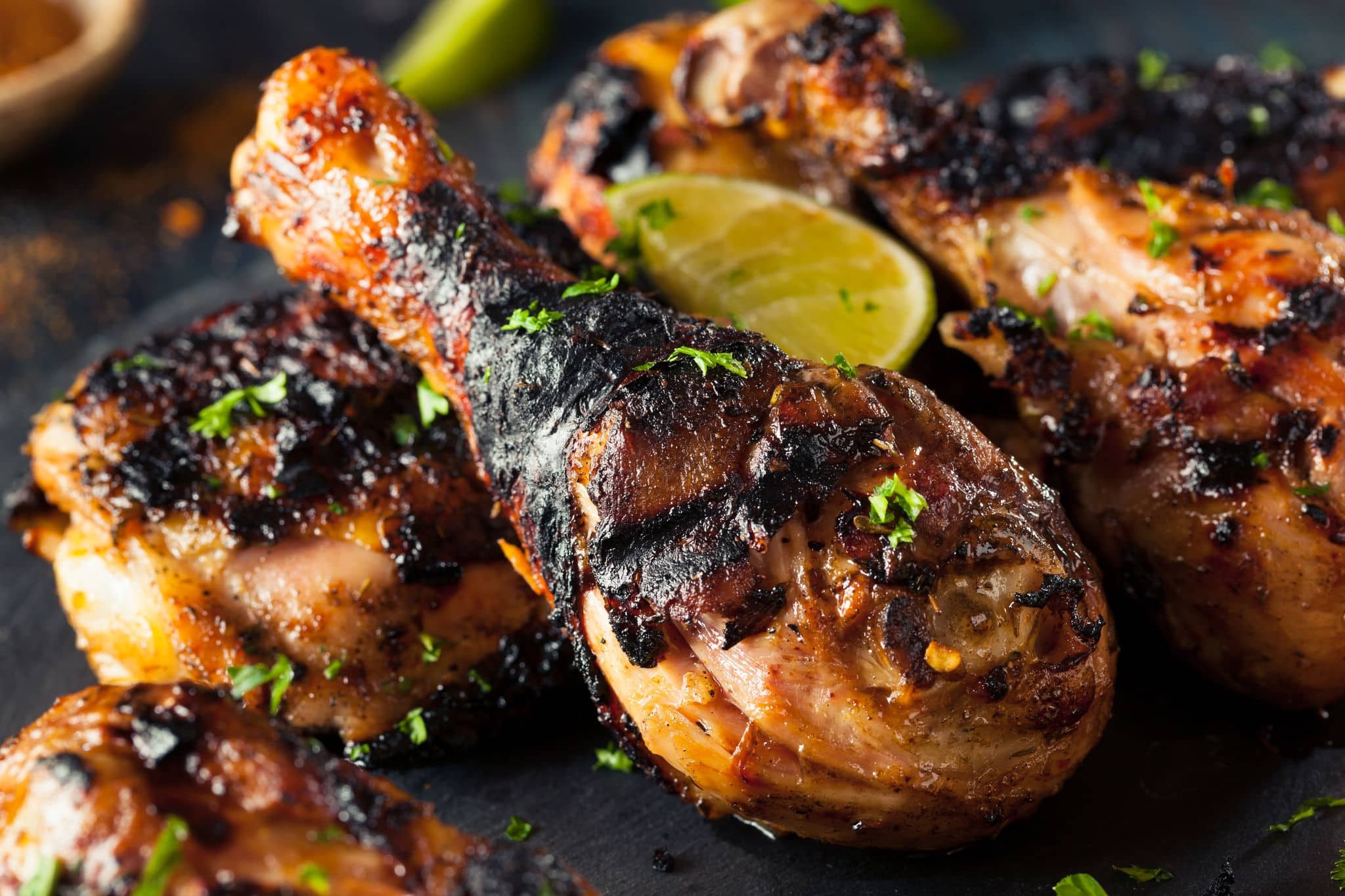 Spicy Grilled Jerk Chicken with Lime and Spices