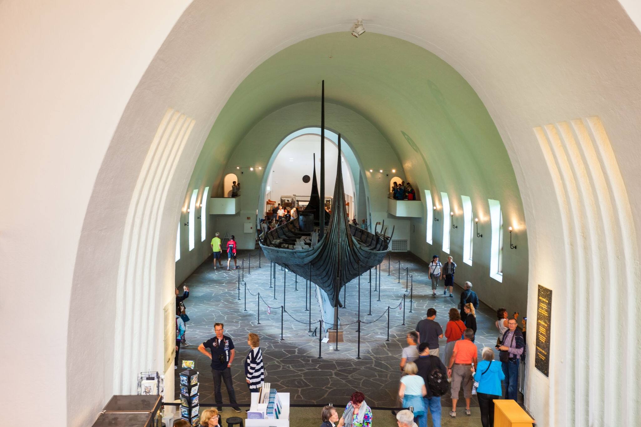 OSLO, NORWAY - JULY 21, 2017: Viking Ship Museum is located at Bygdoy island in Oslo, Norway. Viking Ship Museum is a part of Norwegian Cultural History Museum.
