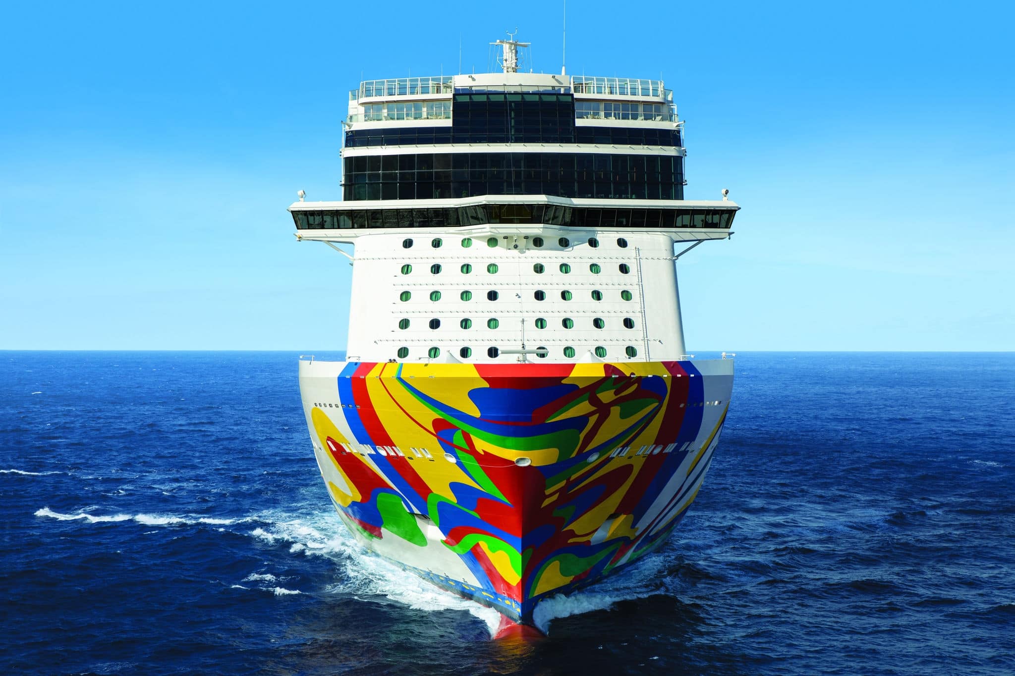 Norwegian Encore at sea