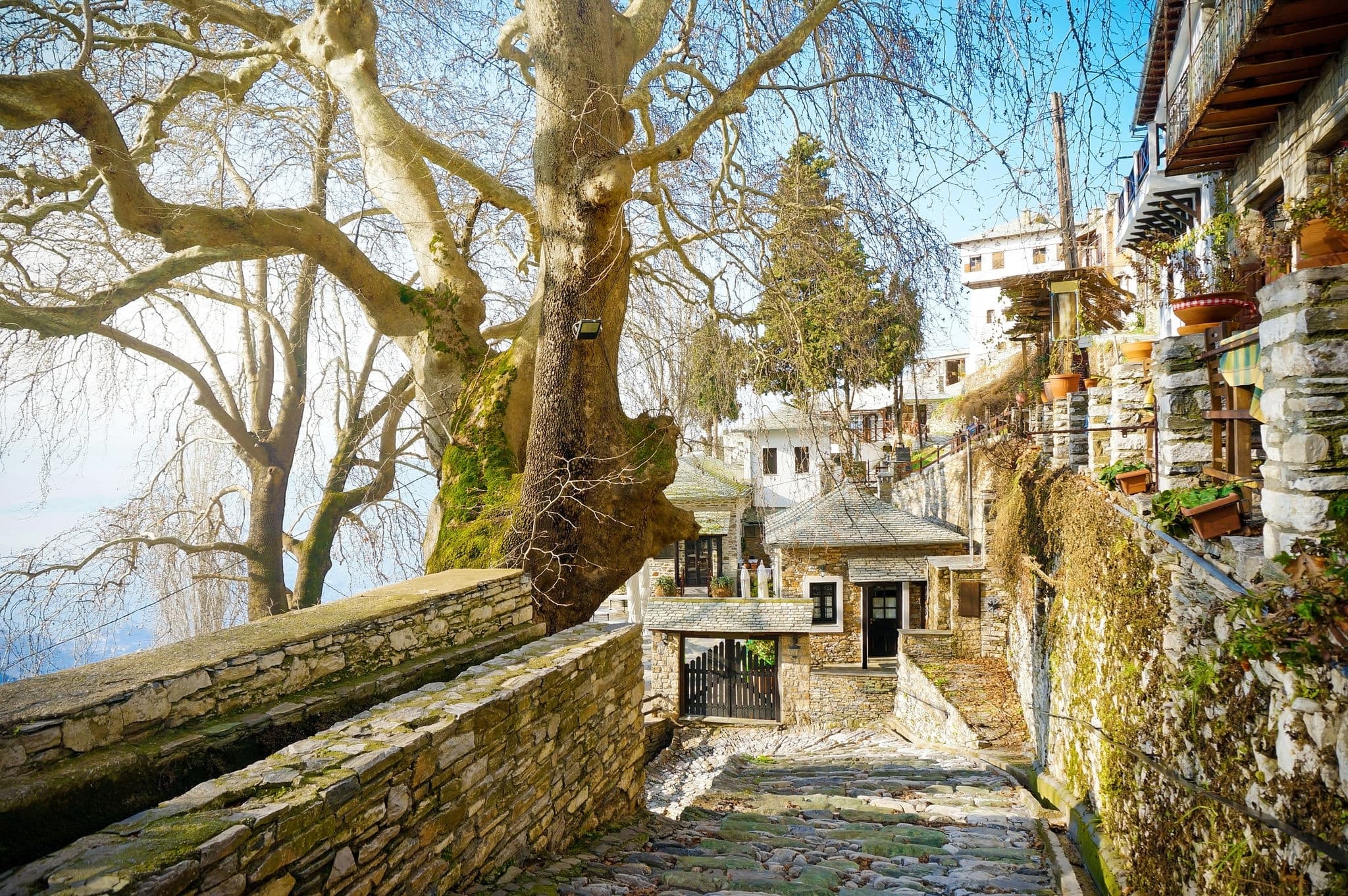 Makrinitsa Village on Pelion Mountain, Greece