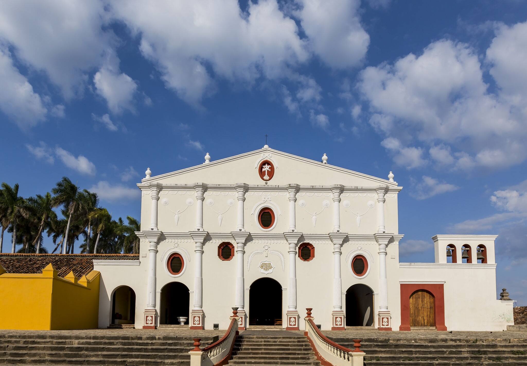 View of the Facade of San Francisco Church in Granada Nicaragua