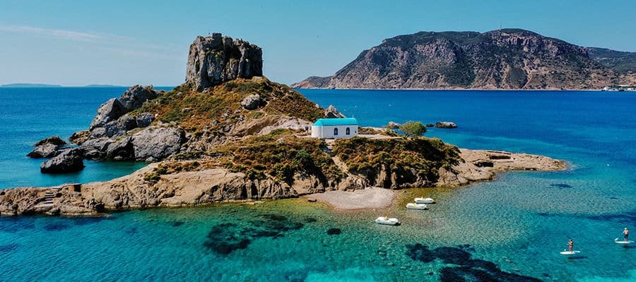 Kefalos Beach in Kos, Greece.