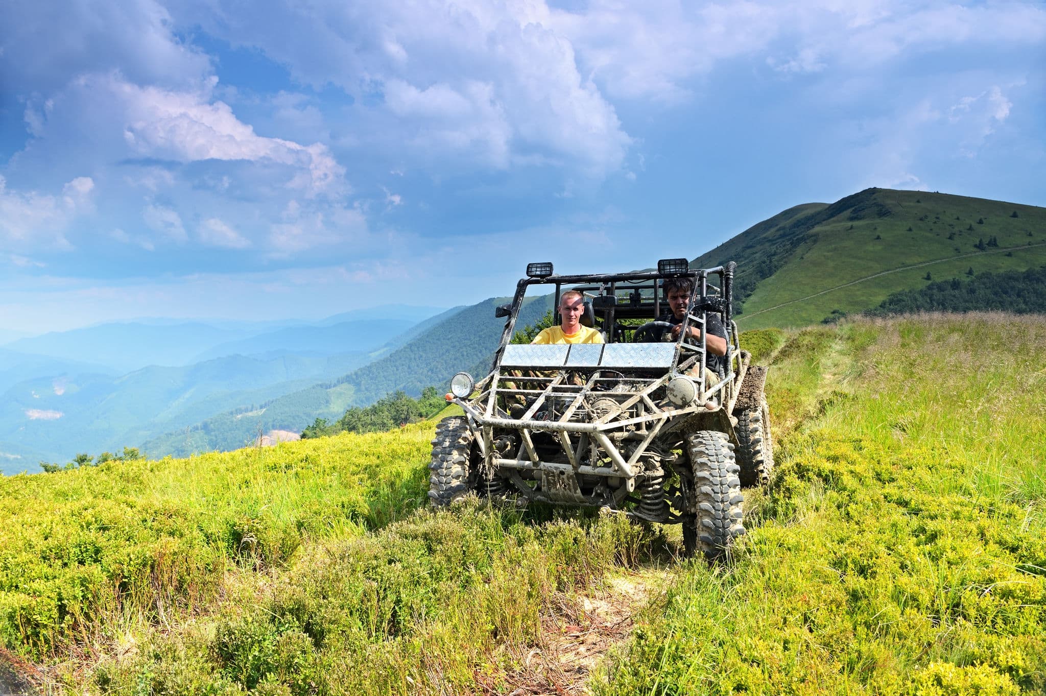 ATVs on the road of Ukraine.
